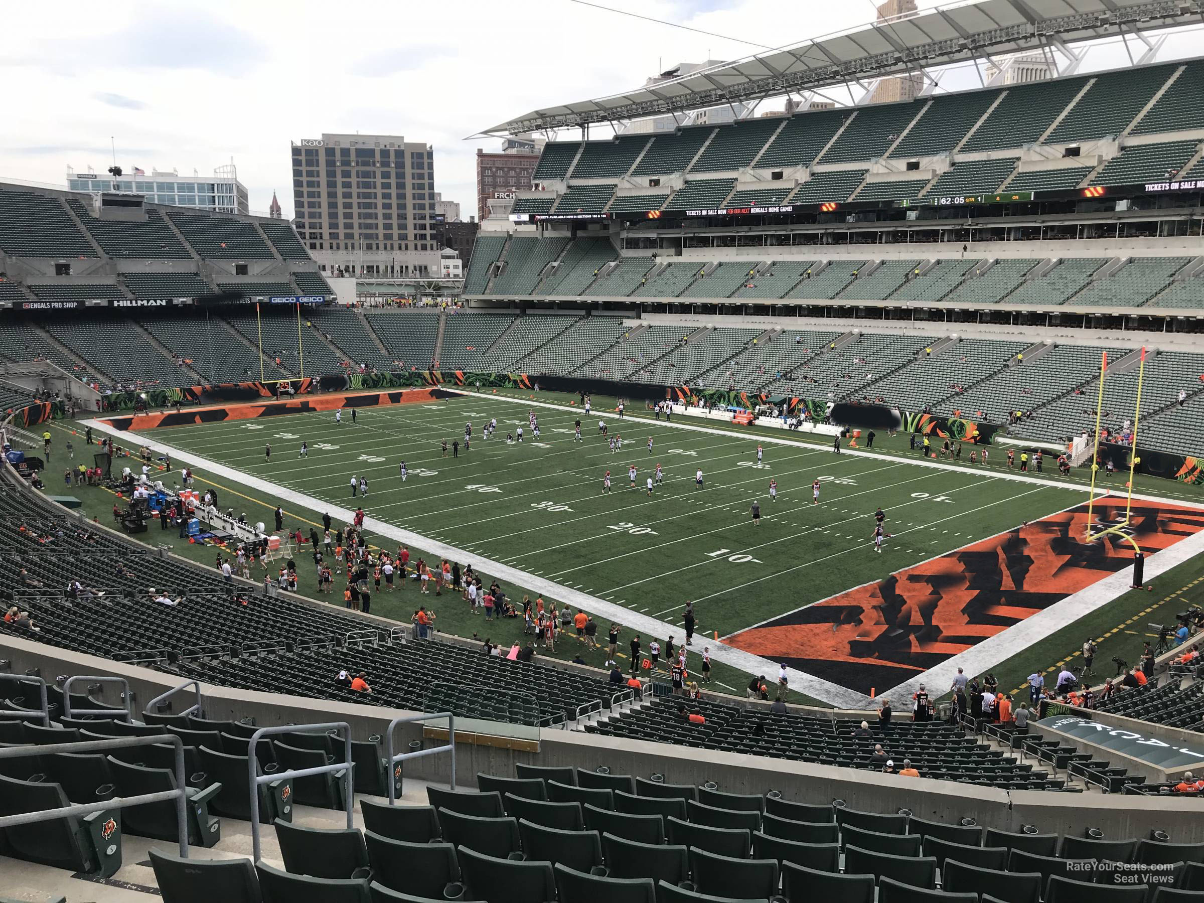 section 202, row 10 seat view  for football - paycor stadium
