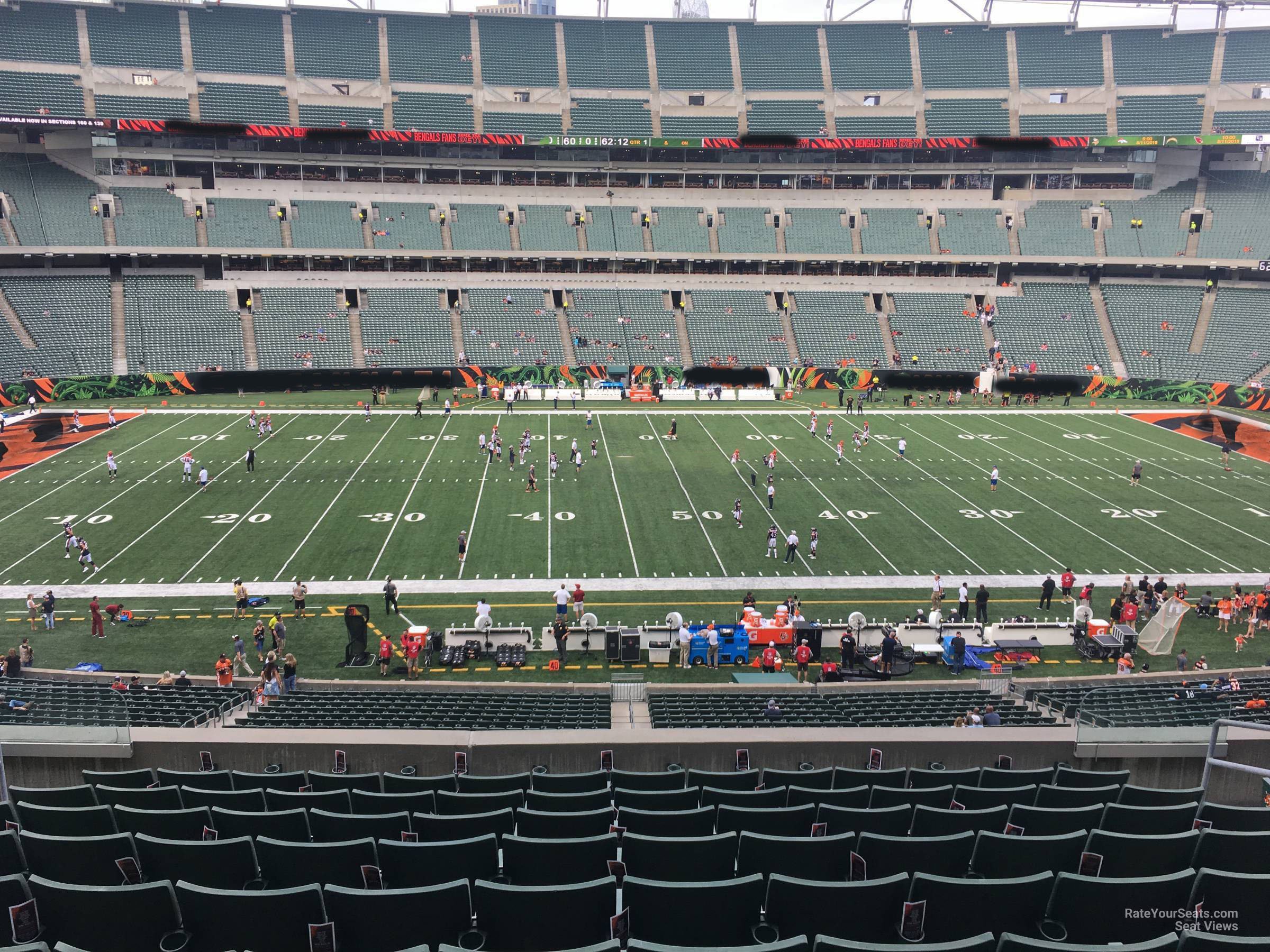 section 211, row 10 seat view  for football - paycor stadium