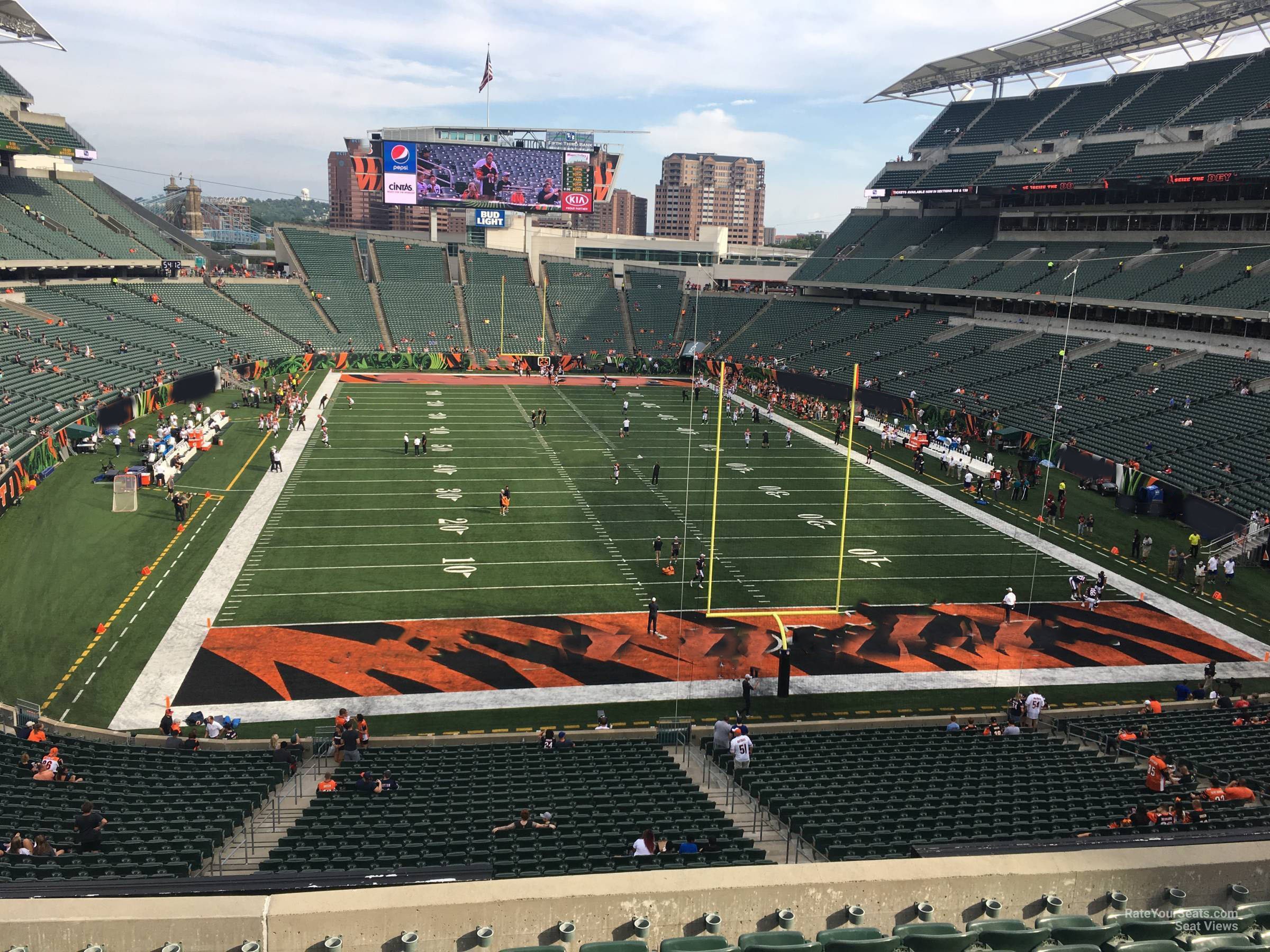 section 228, row 10 seat view  for football - paycor stadium
