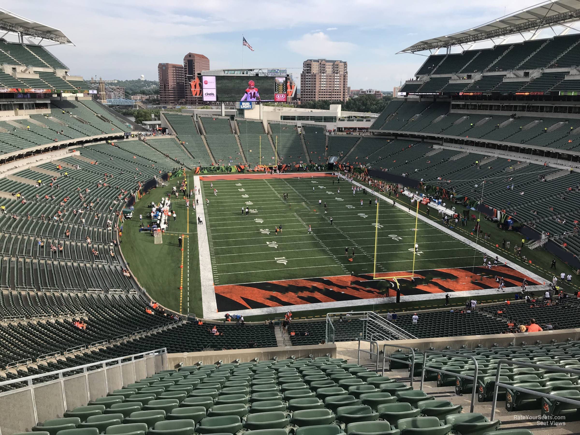 section 230, row 30 seat view  for football - paycor stadium