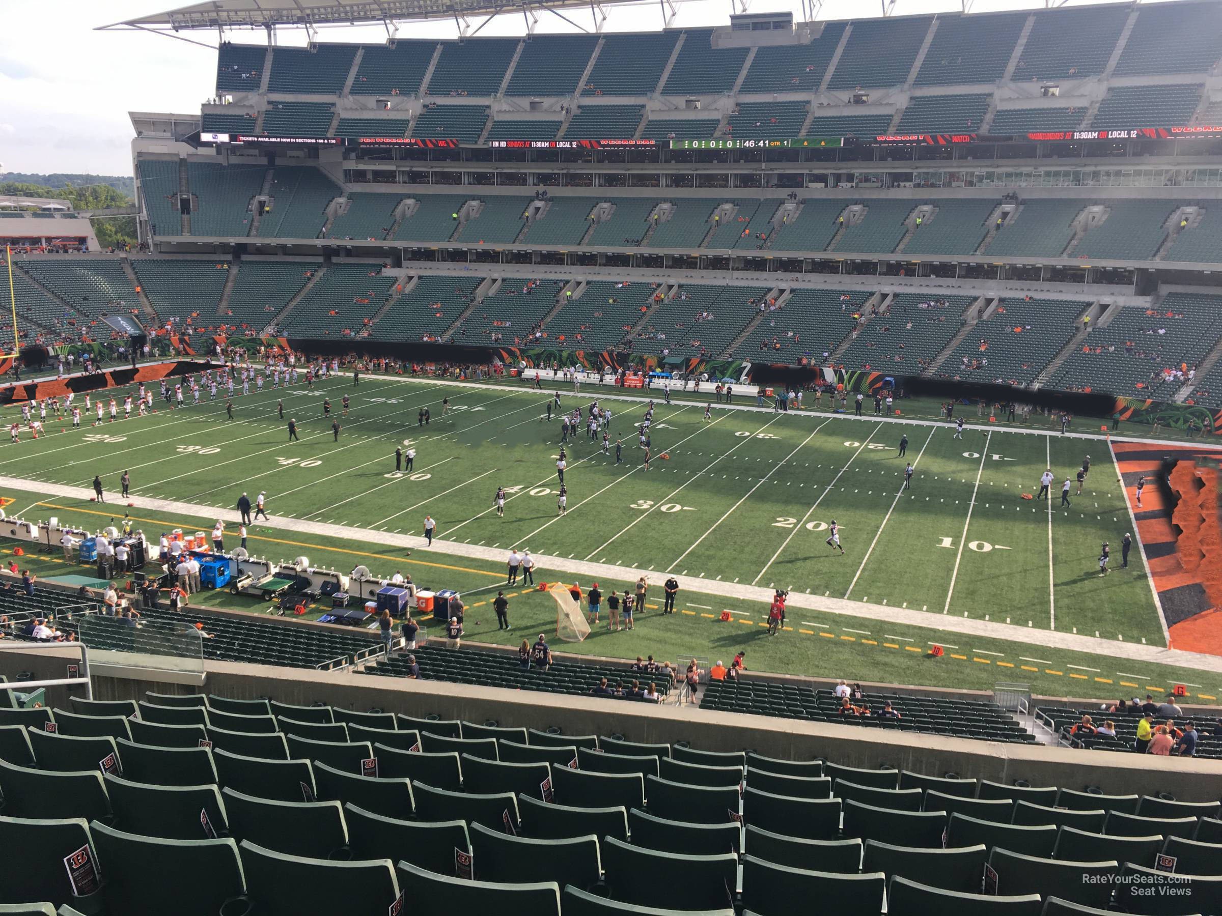 section 236, row 10 seat view  for football - paycor stadium