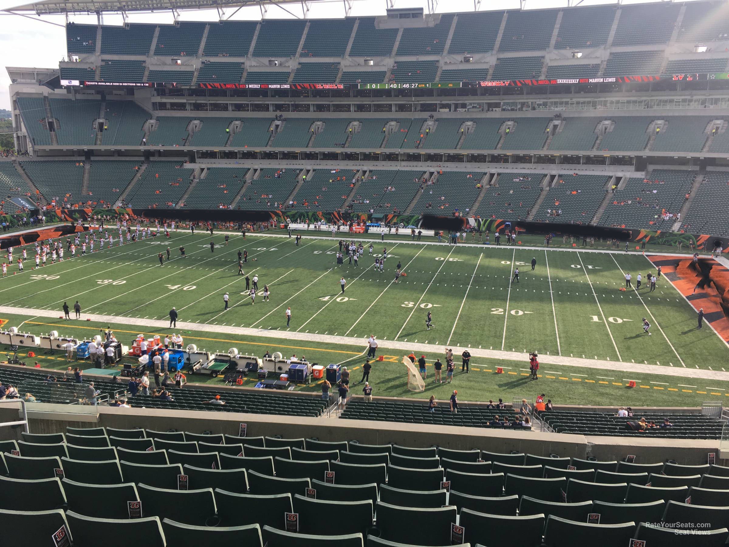 section 237, row 10 seat view  for football - paycor stadium