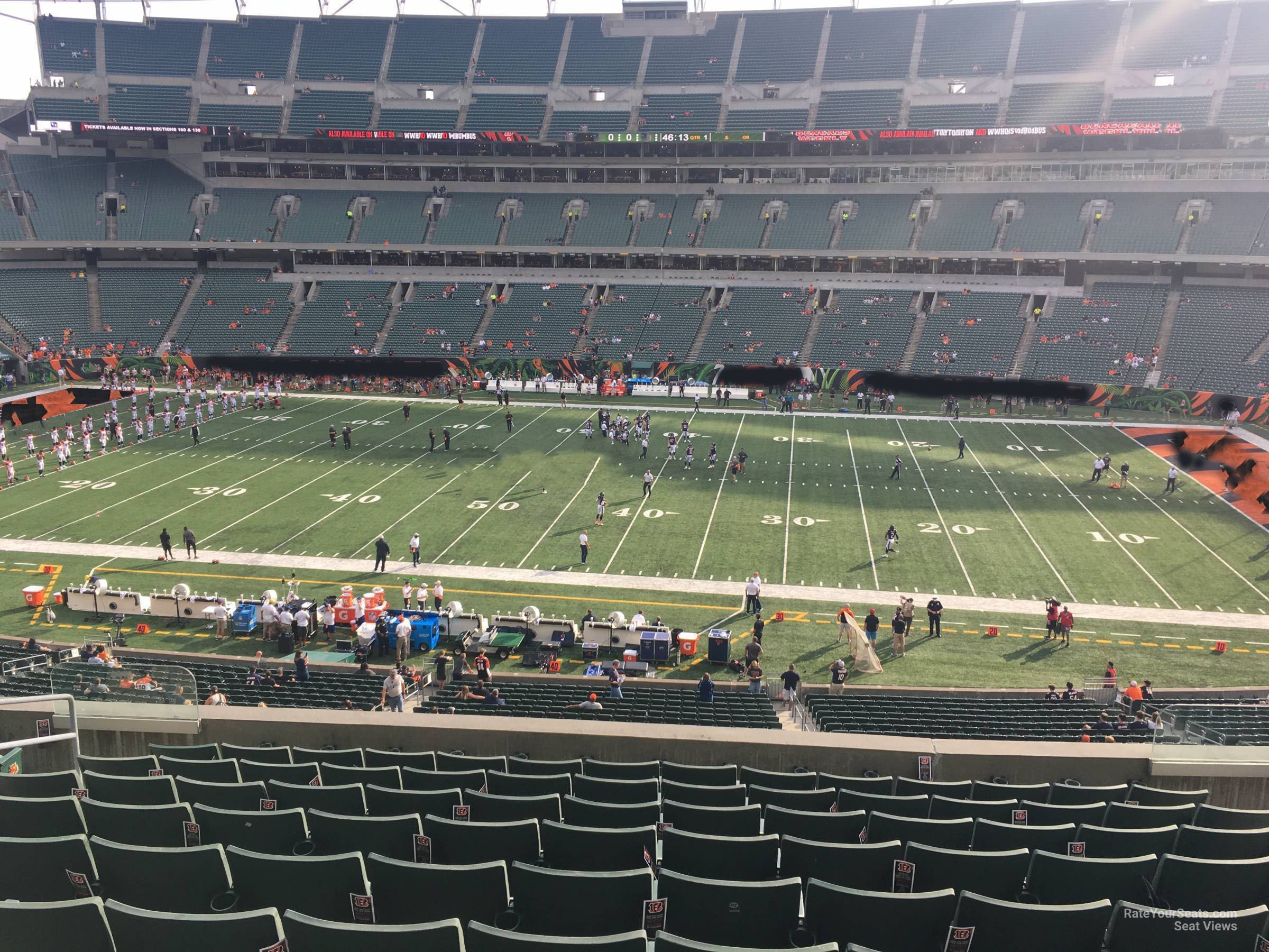 section 238, row 10 seat view  for football - paycor stadium