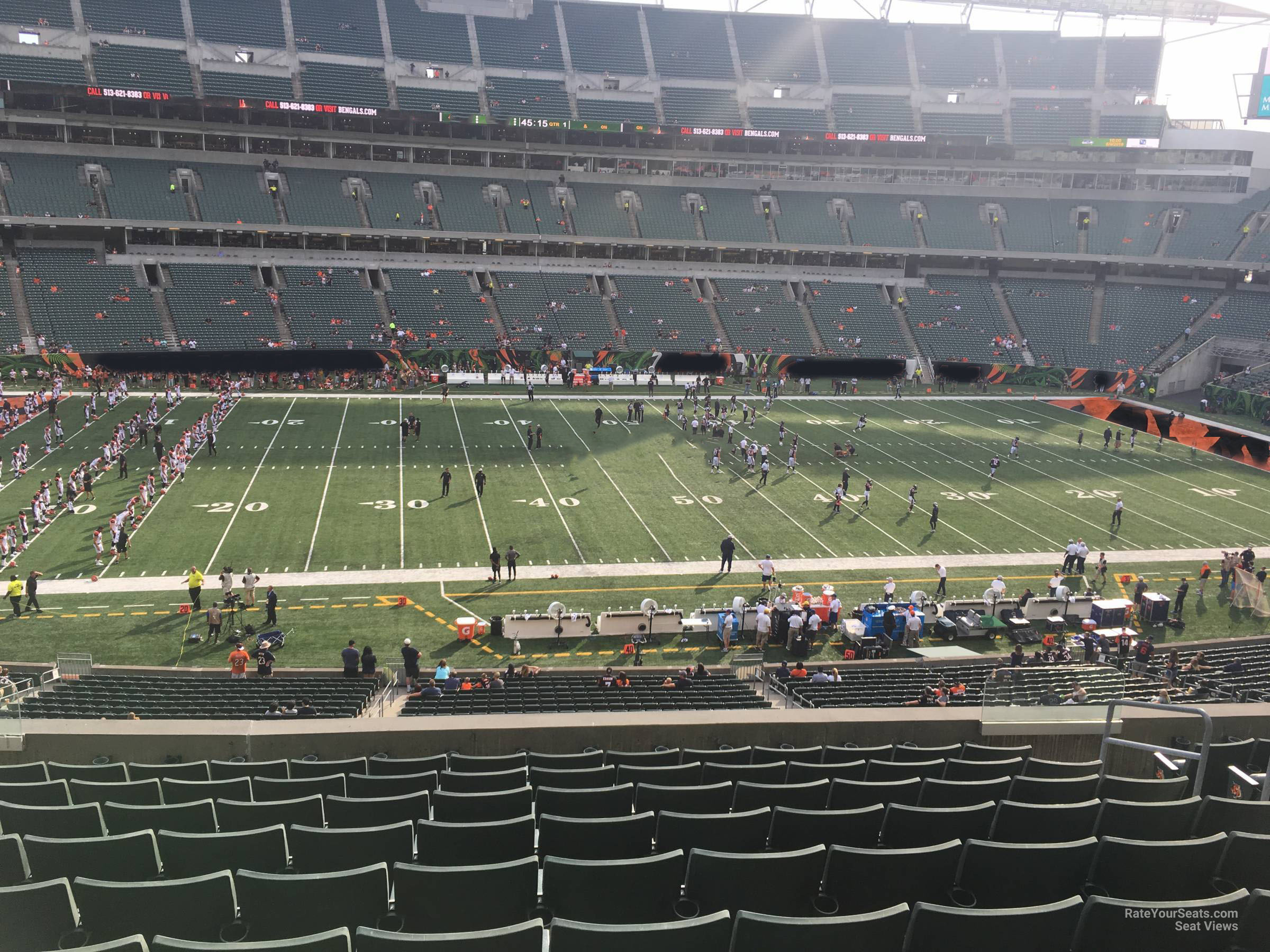 section 242, row 10 seat view  for football - paycor stadium