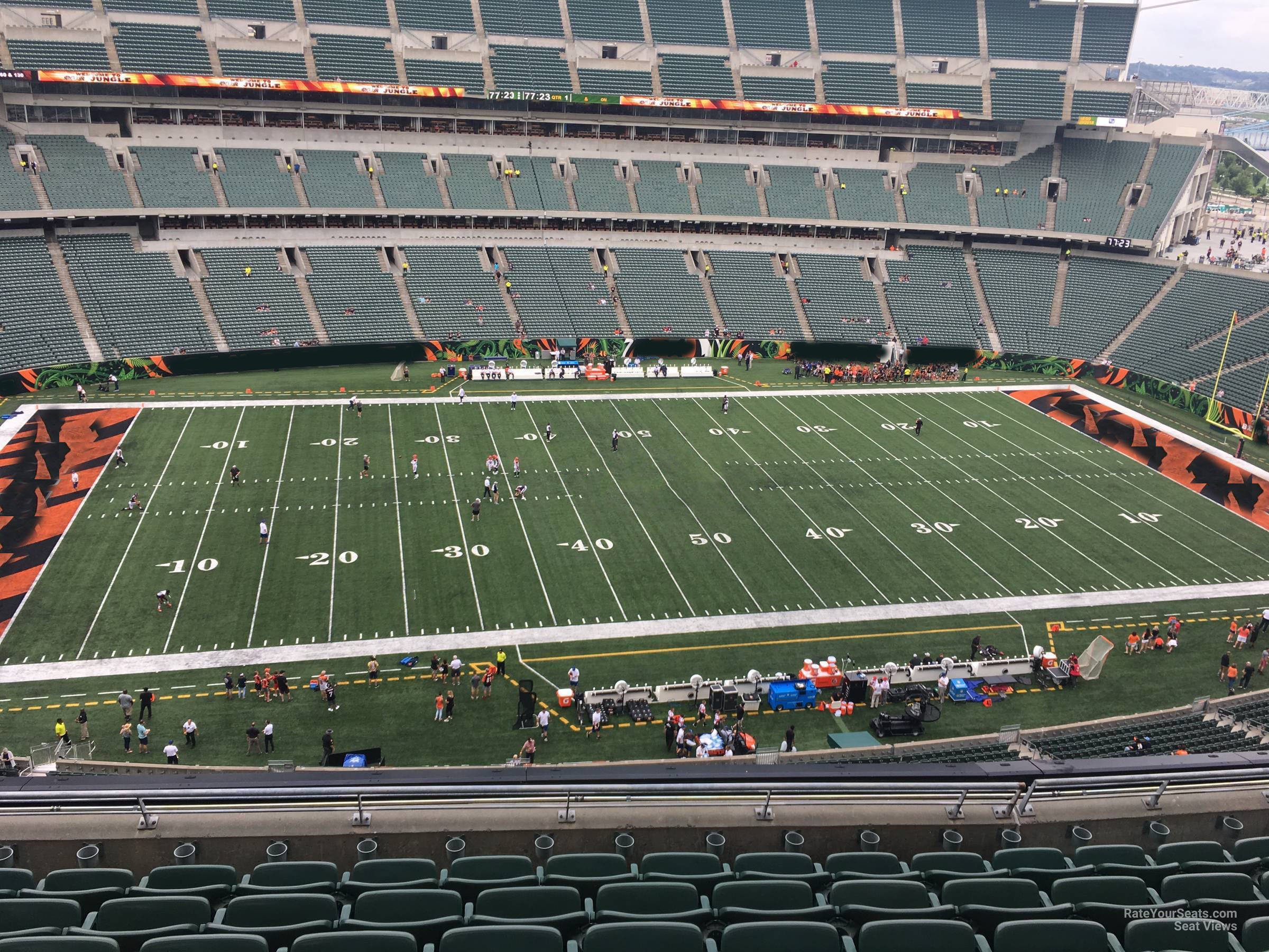 section 312, row 8 seat view  for football - paycor stadium