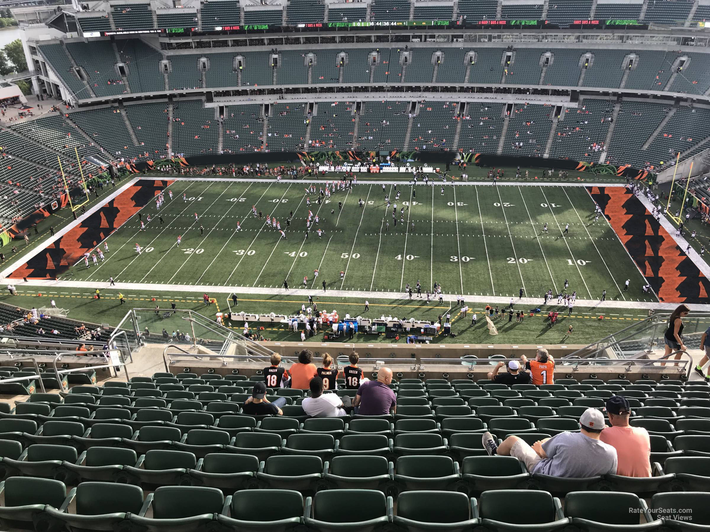 section 339, row 25 seat view  for football - paycor stadium