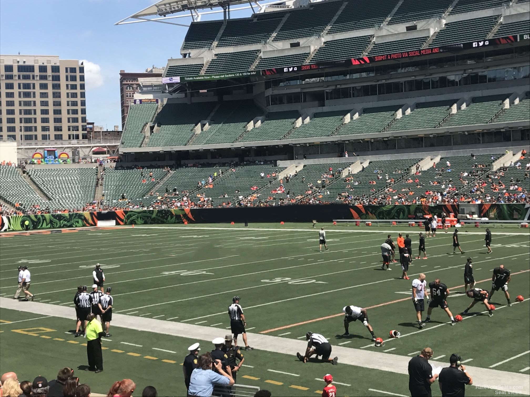section 104, row 12 seat view  for football - paycor stadium