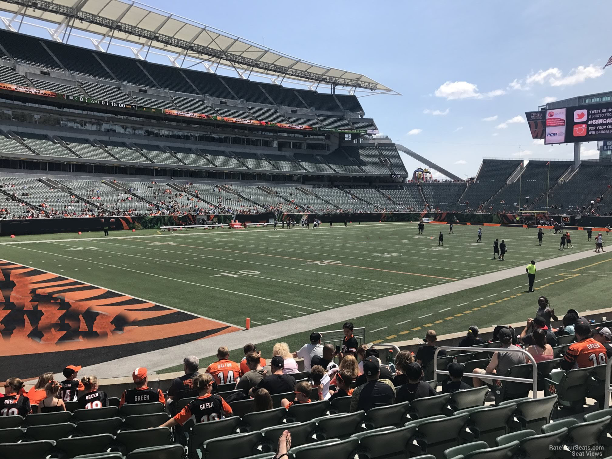 section 118, row 12 seat view  - paycor stadium