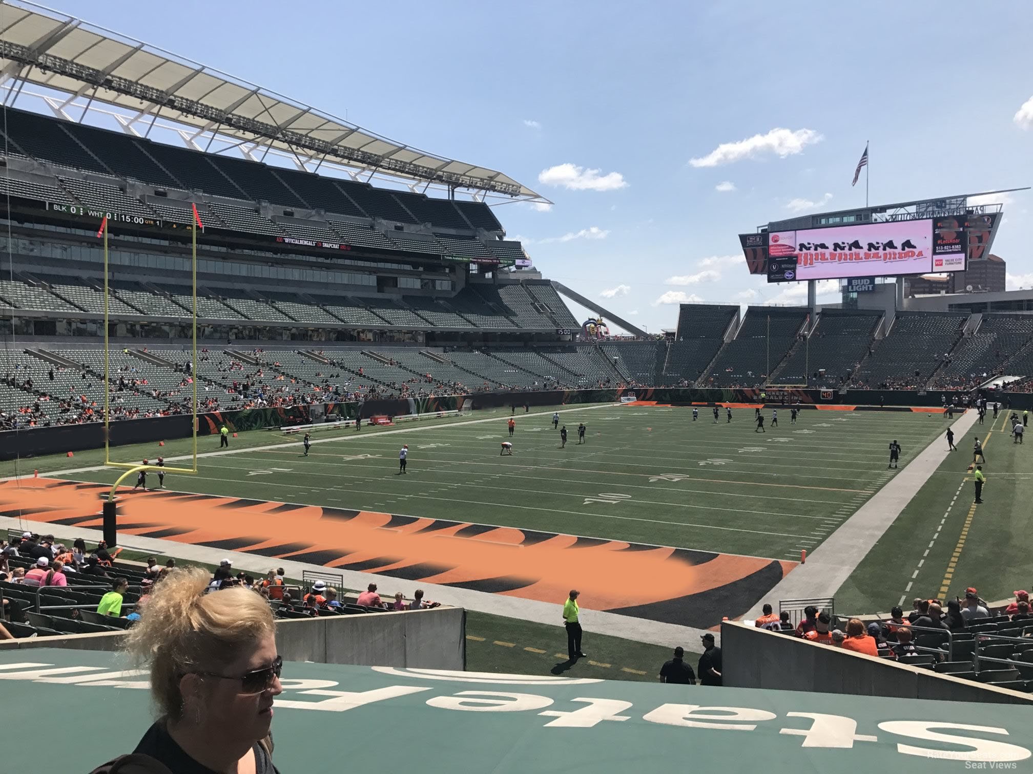 section 120, row 20 seat view  - paycor stadium