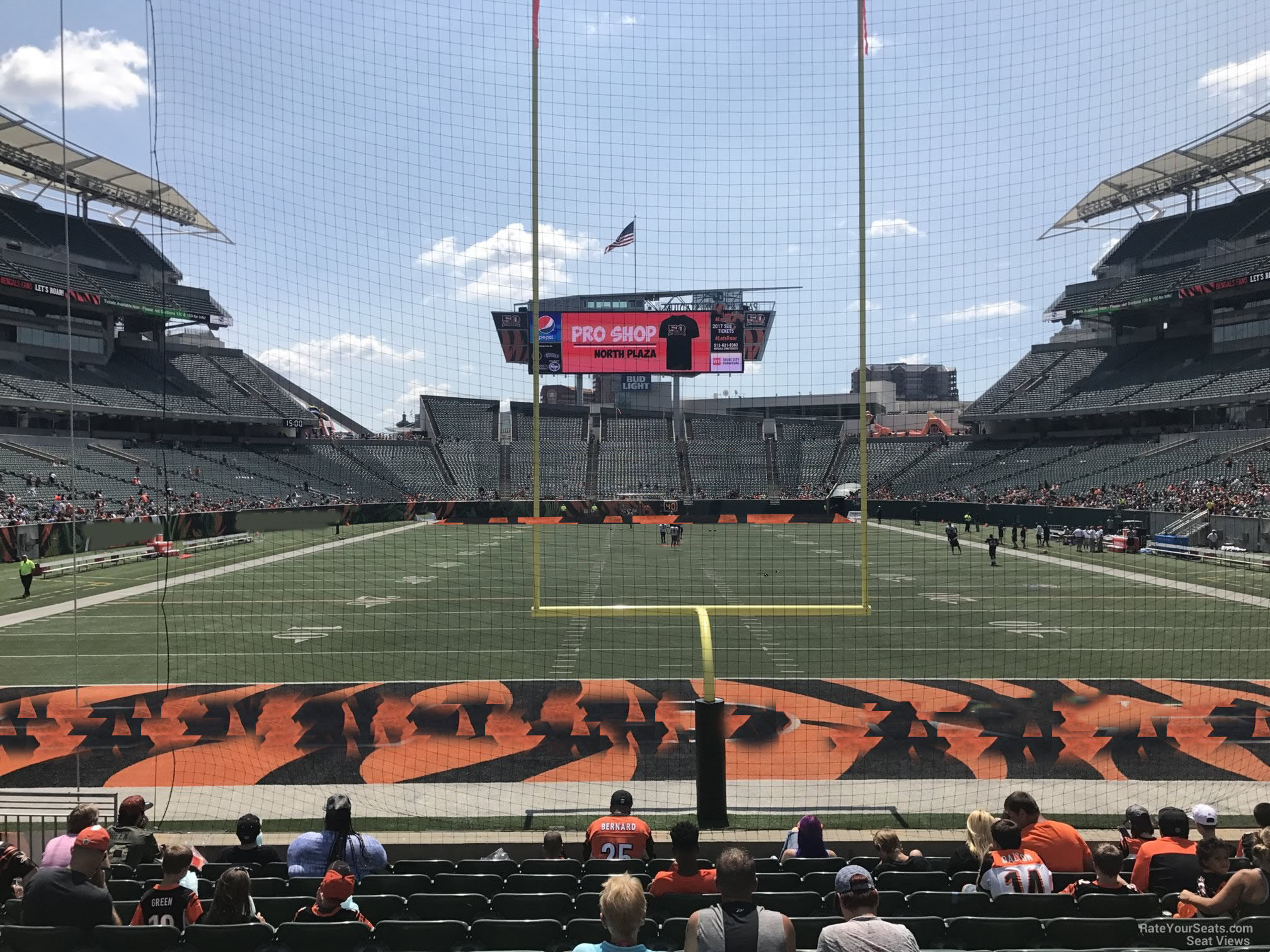 section 126, row 12 seat view  for football - paycor stadium