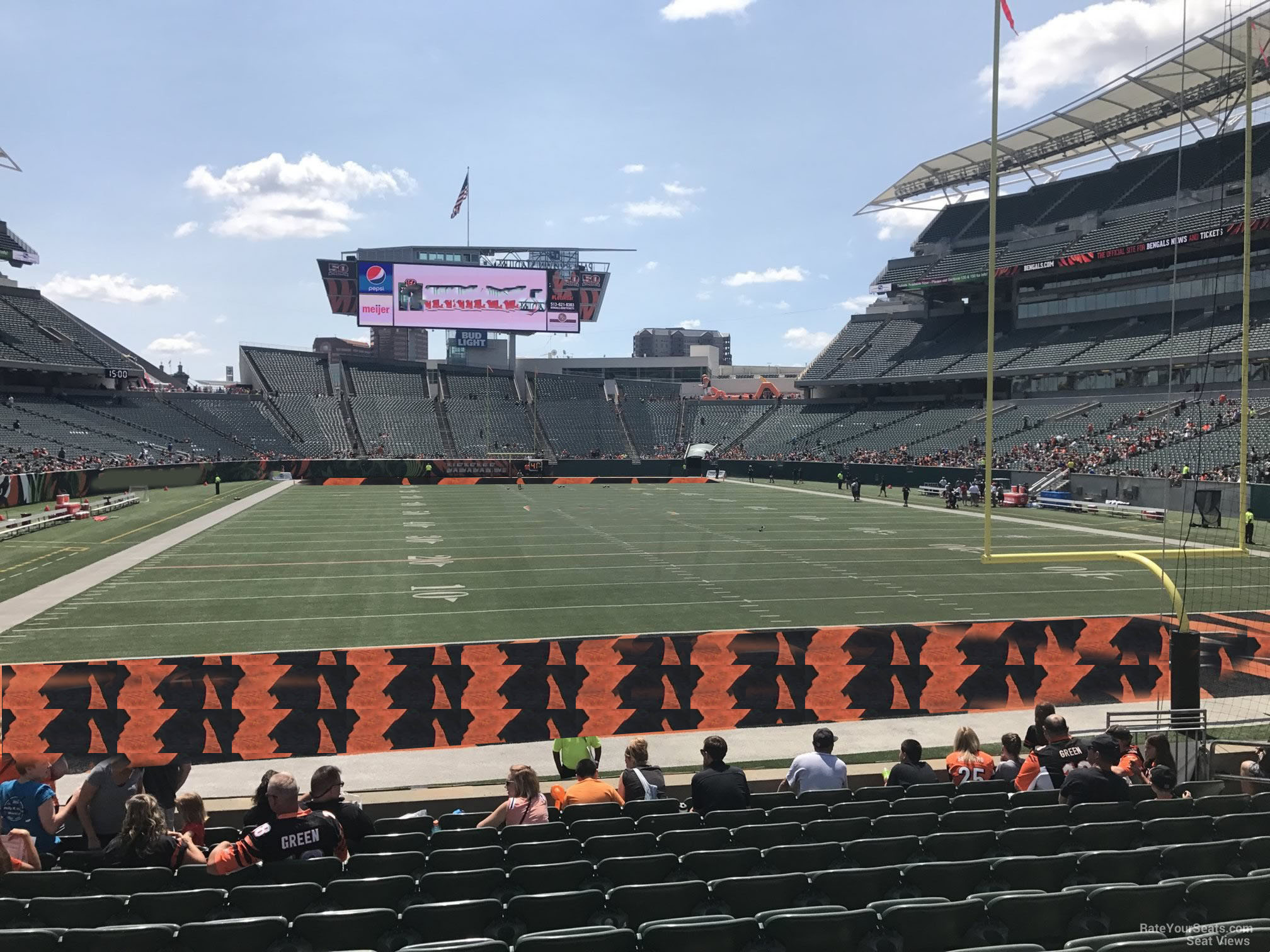 section 128, row 12 seat view  - paycor stadium