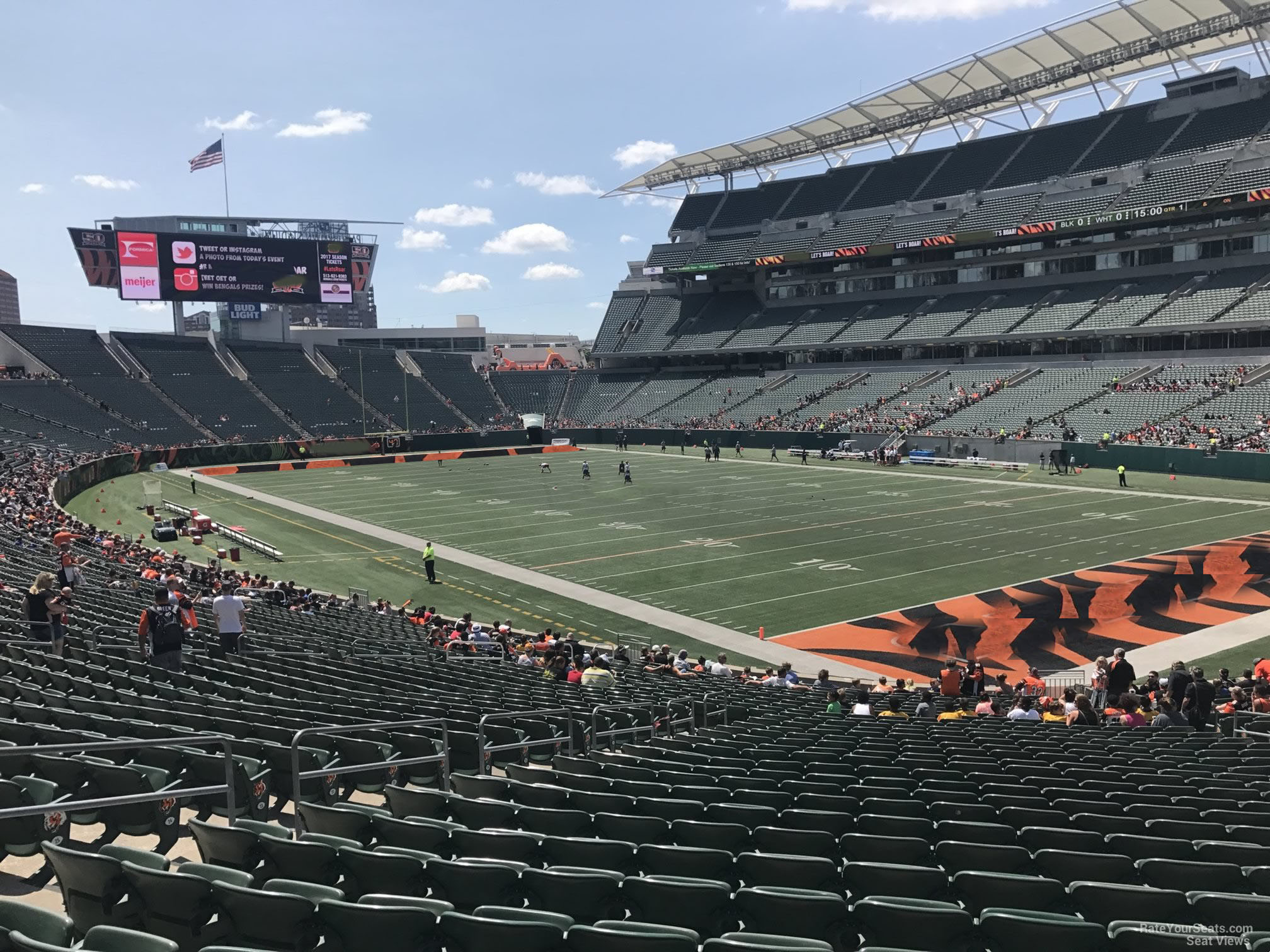 section 131, row 31 seat view  for football - paycor stadium