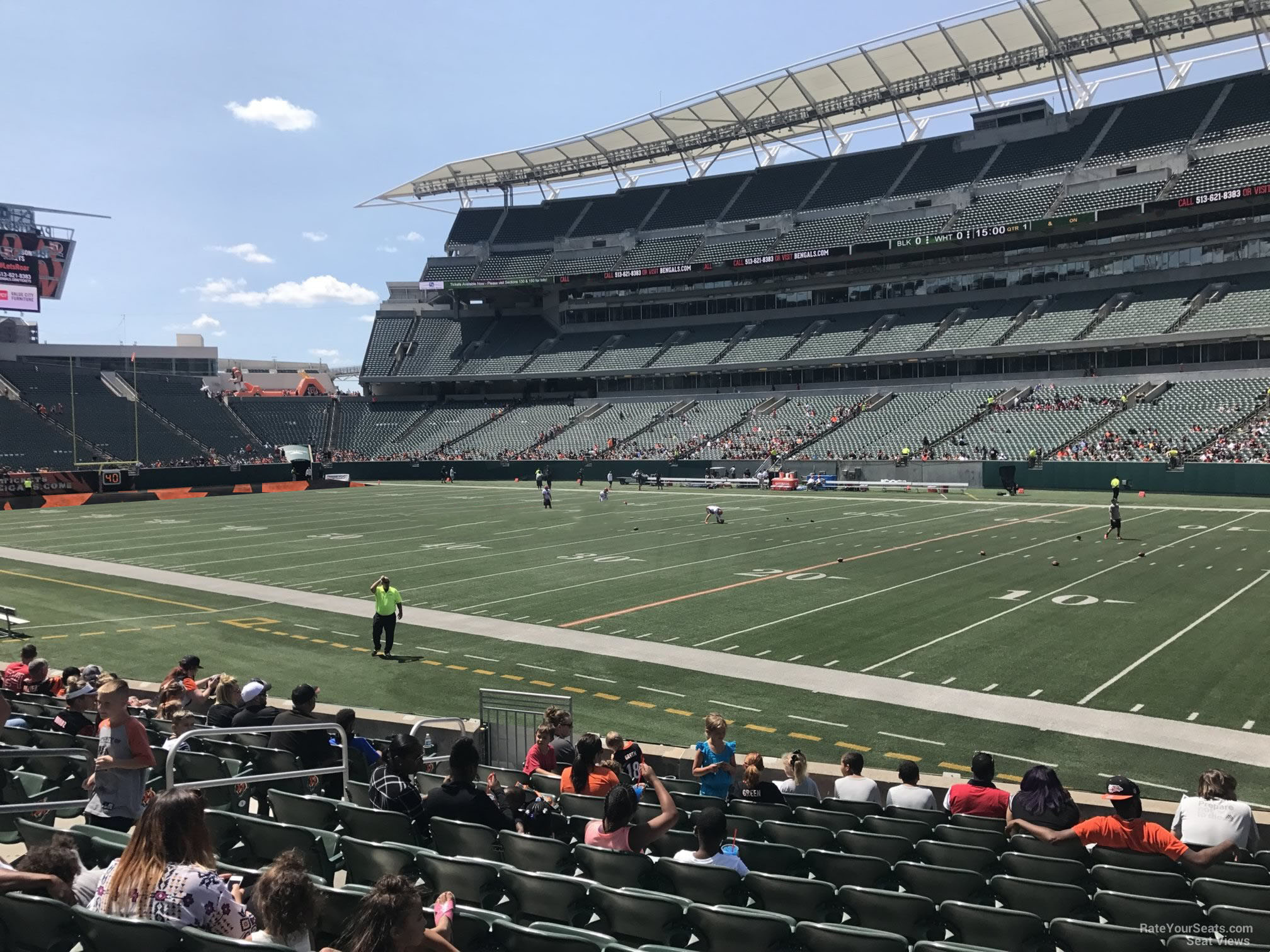 section 134, row 12 seat view  for football - paycor stadium