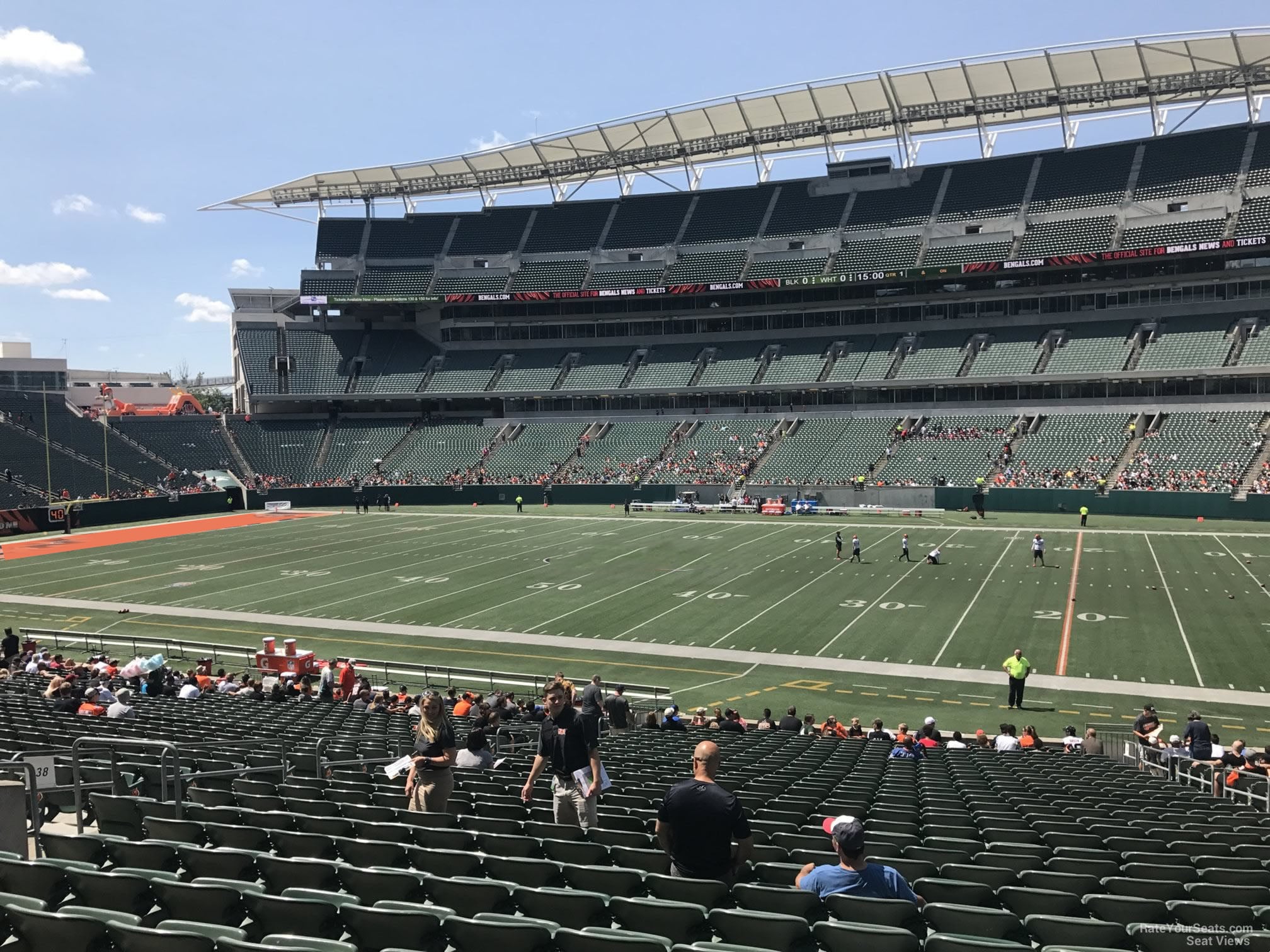 section 138, row 31 seat view  for football - paycor stadium