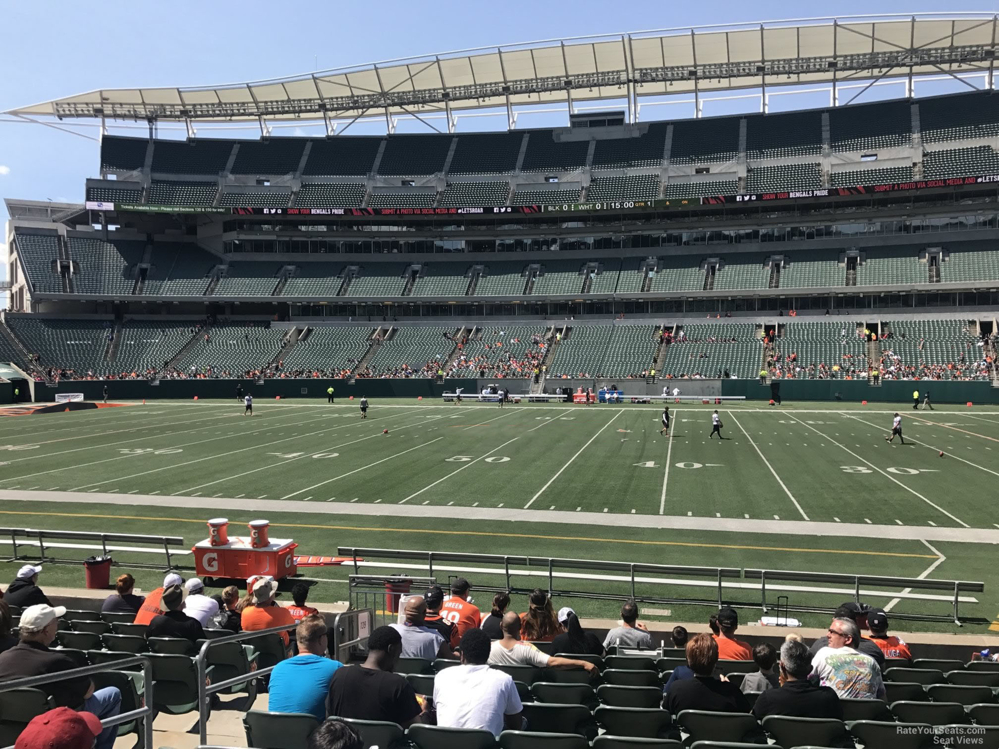 section 139, row 12 seat view  - paycor stadium