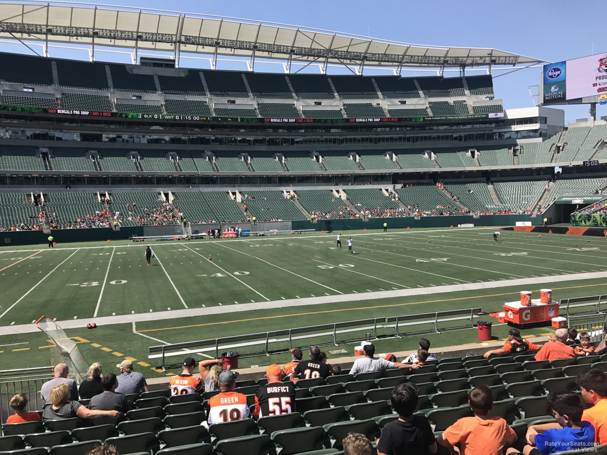 section 141, row 12 seat view  for football - paycor stadium