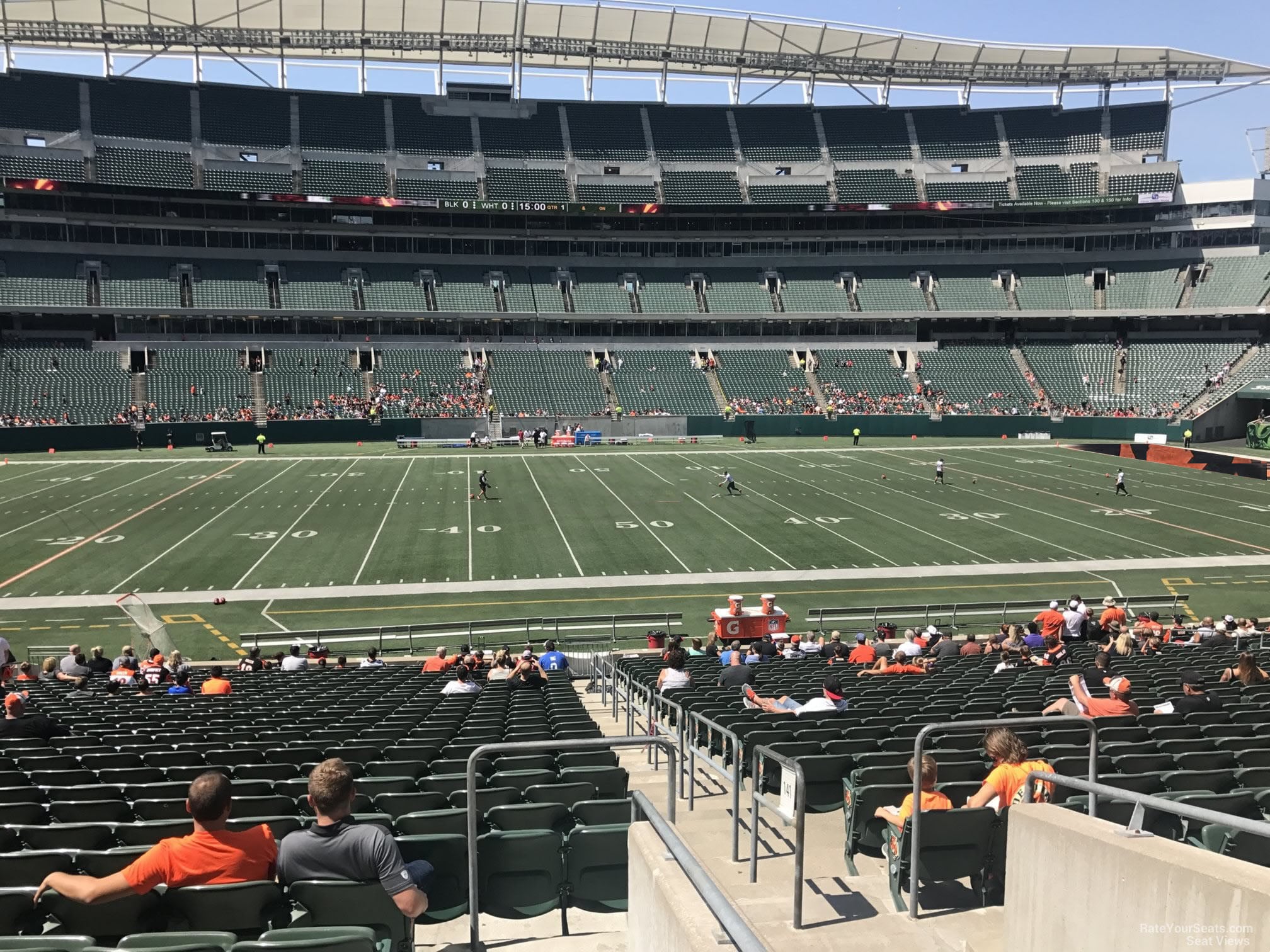 section 141, row 31 seat view  for football - paycor stadium