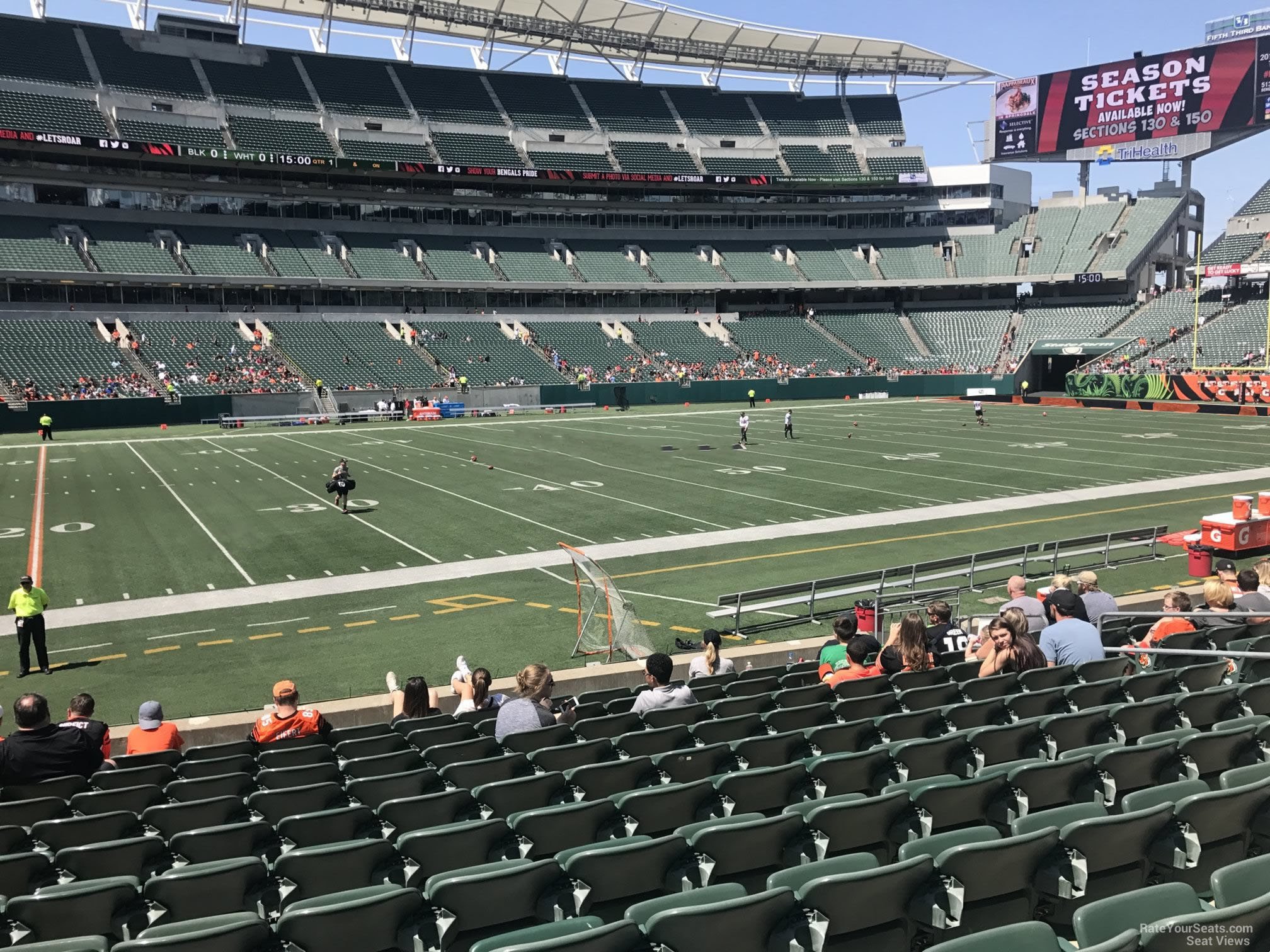 section 142, row 12 seat view  - paycor stadium