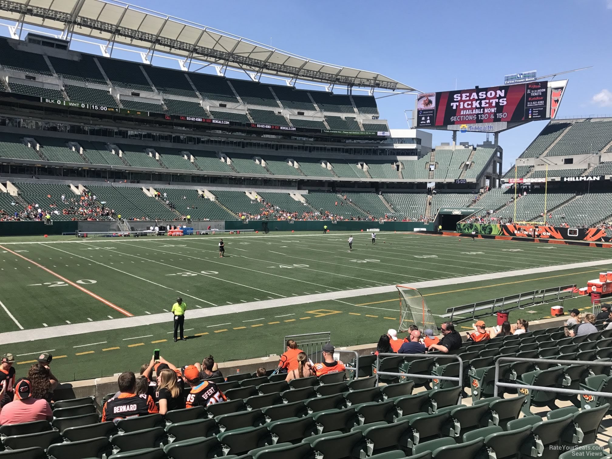 section 144, row 12 seat view  - paycor stadium