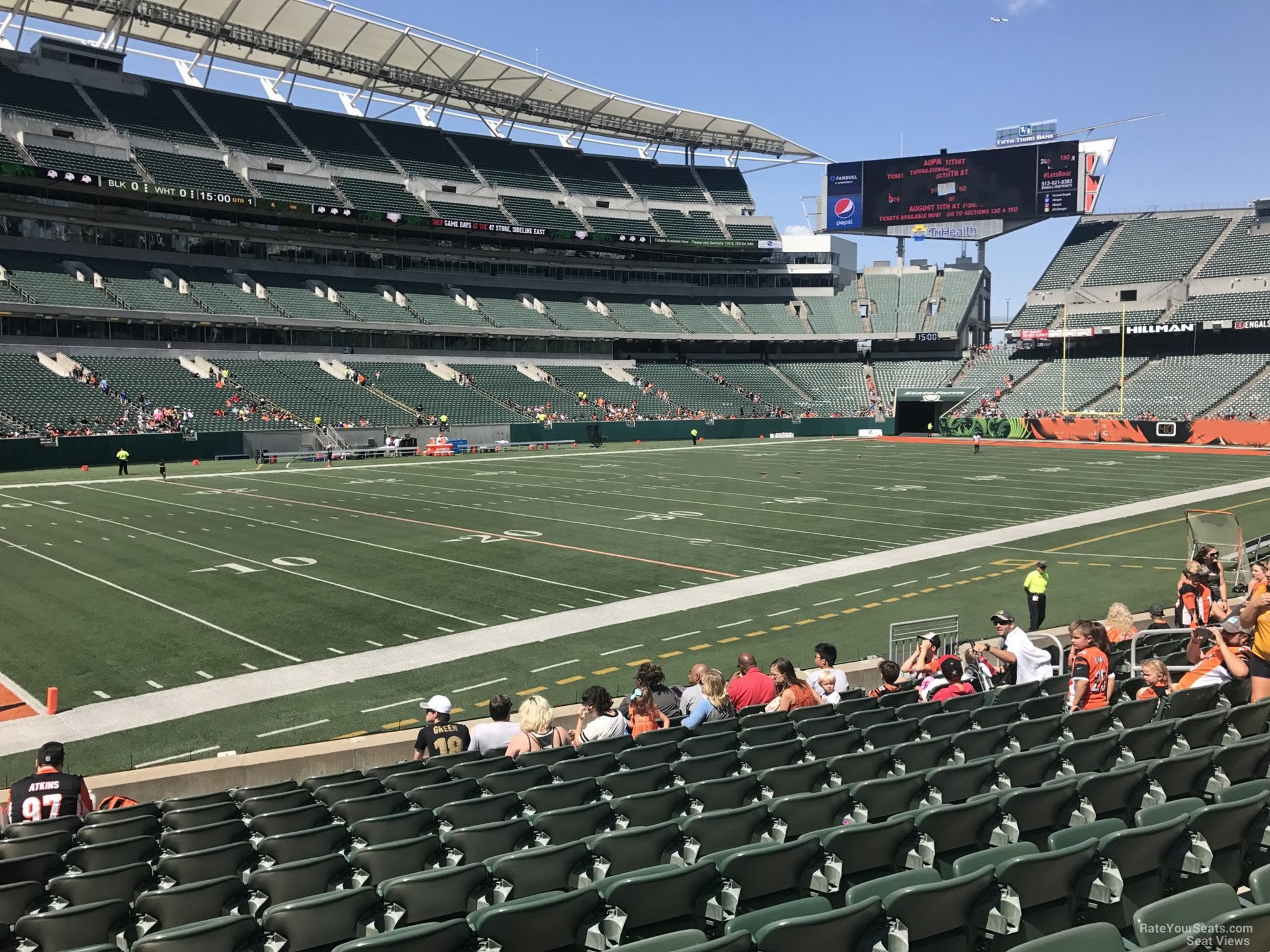 section 146, row 12 seat view  - paycor stadium