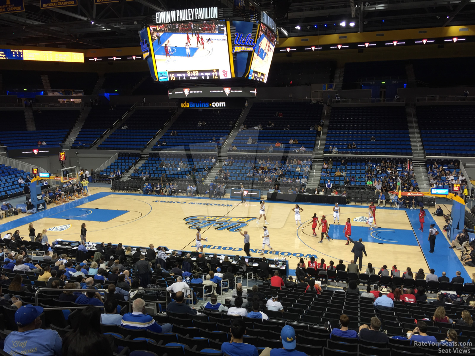section 101, row 13 seat view  - pauley pavilion