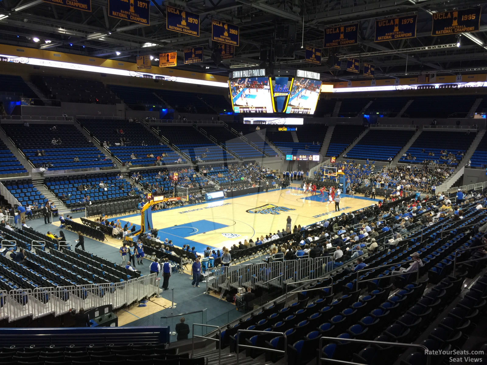 section 105, row 13 seat view  - pauley pavilion