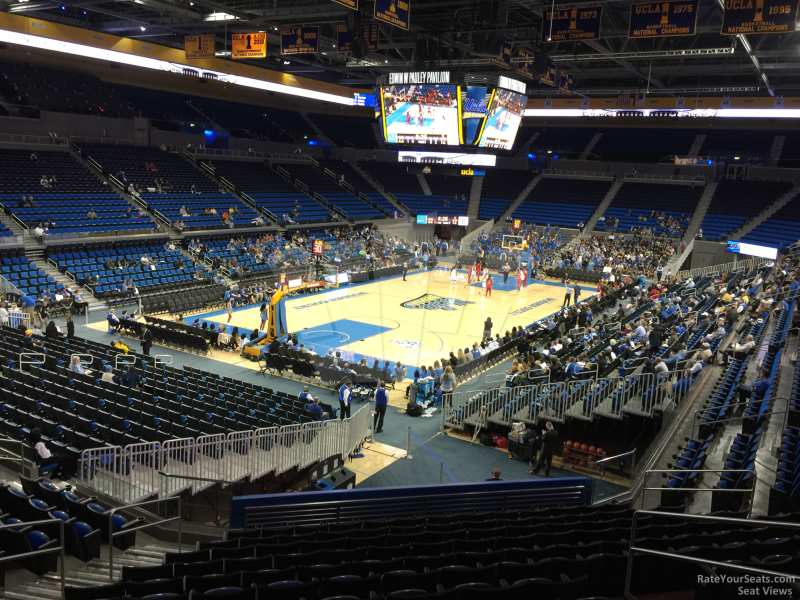 section 106, row 13 seat view  - pauley pavilion