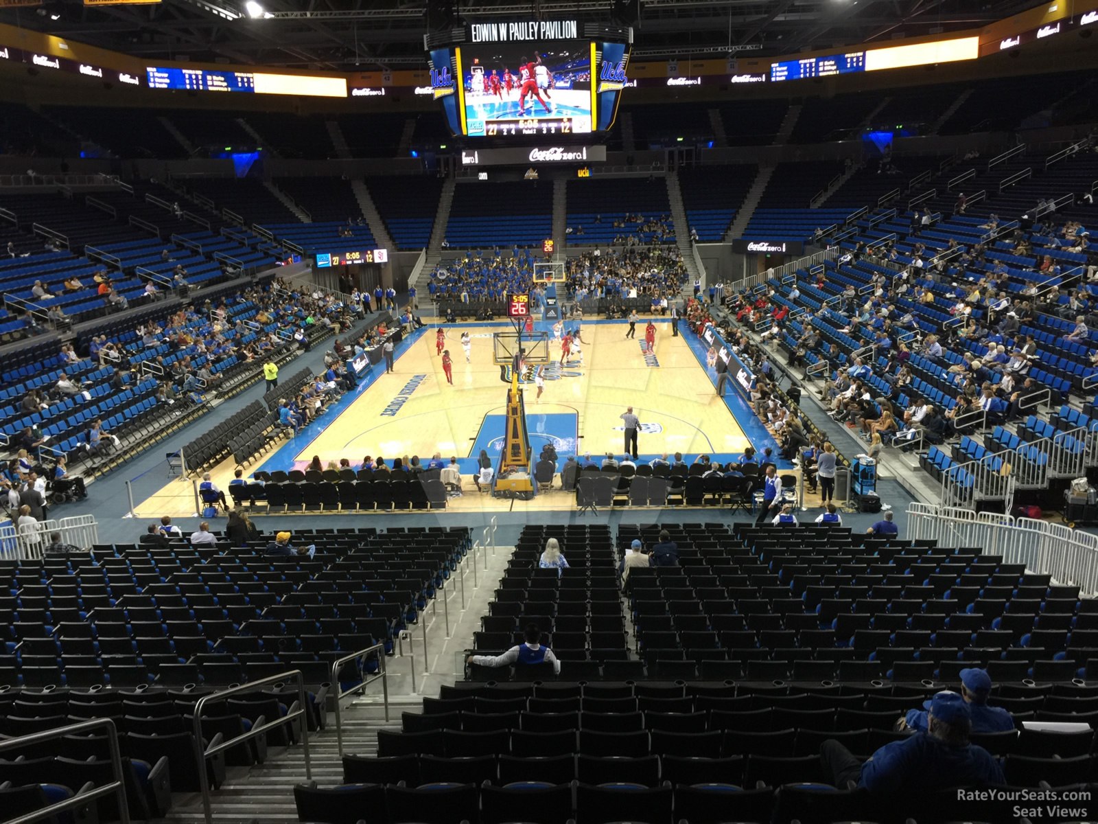 section 108, row 13 seat view  - pauley pavilion