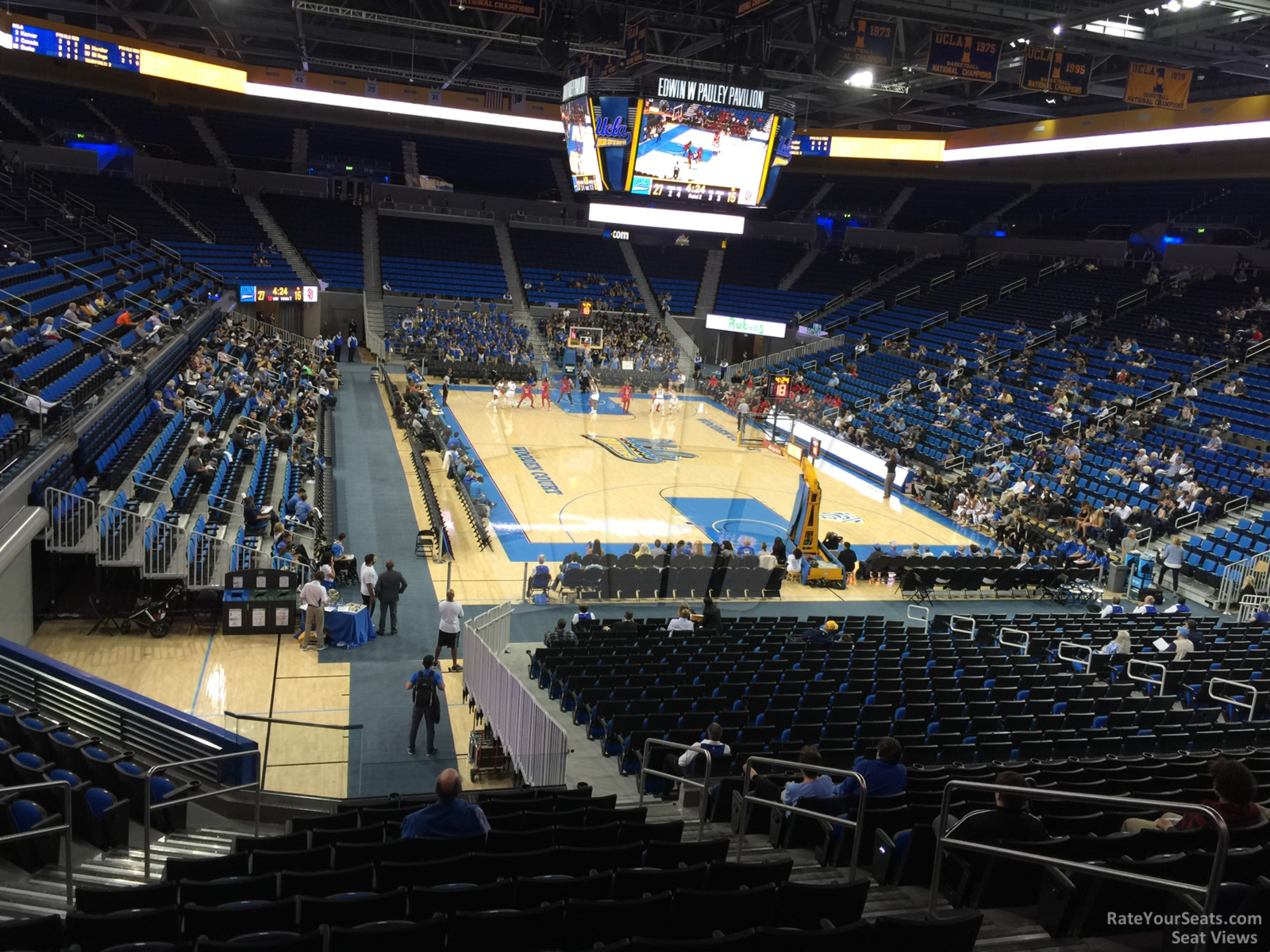 section 110, row 13 seat view  - pauley pavilion