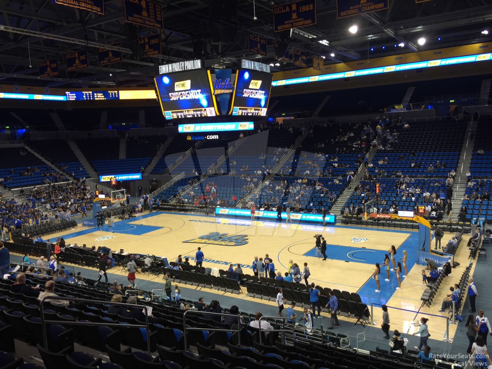 section 113, row 13 seat view  - pauley pavilion
