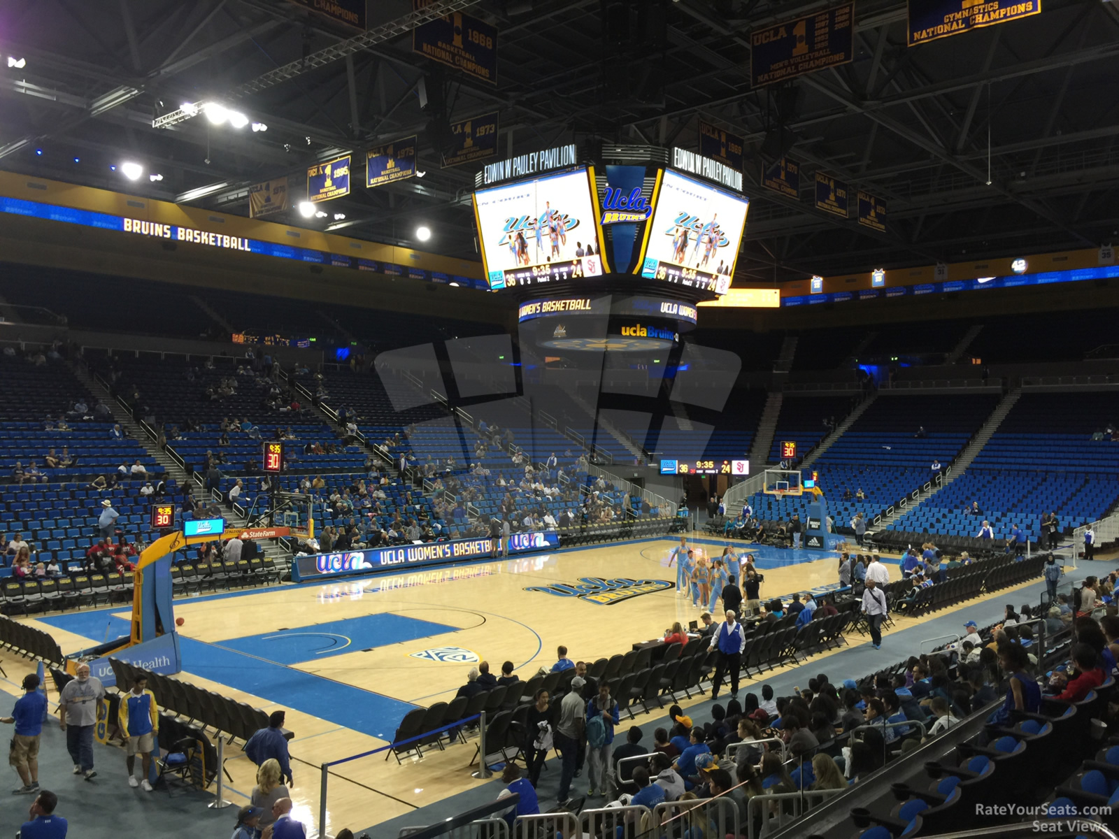 section 118, row 3 seat view  - pauley pavilion