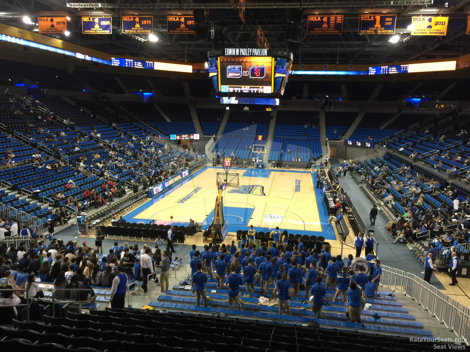 section 121, row 13 seat view  - pauley pavilion