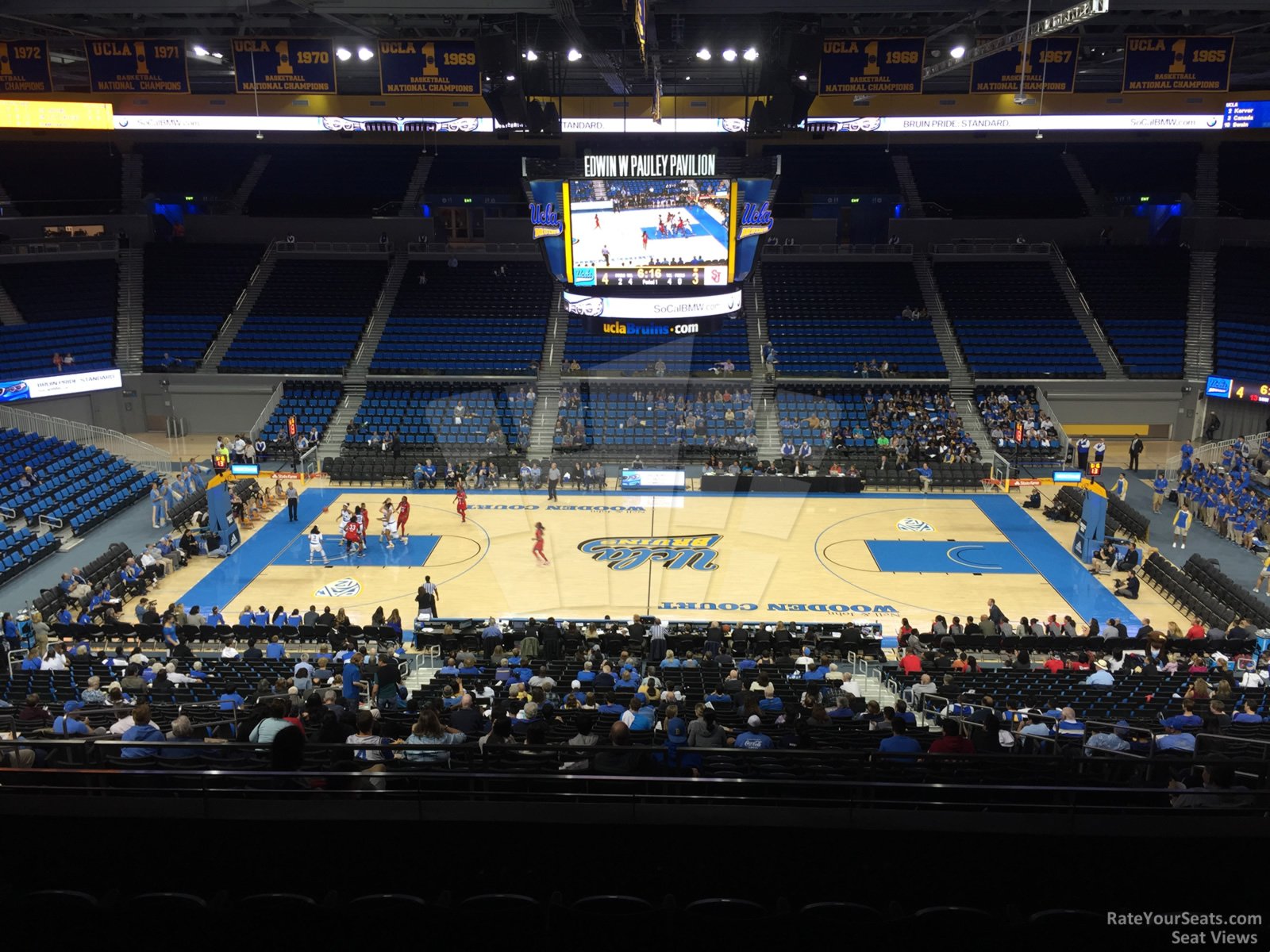 section 202, row 6 seat view  - pauley pavilion