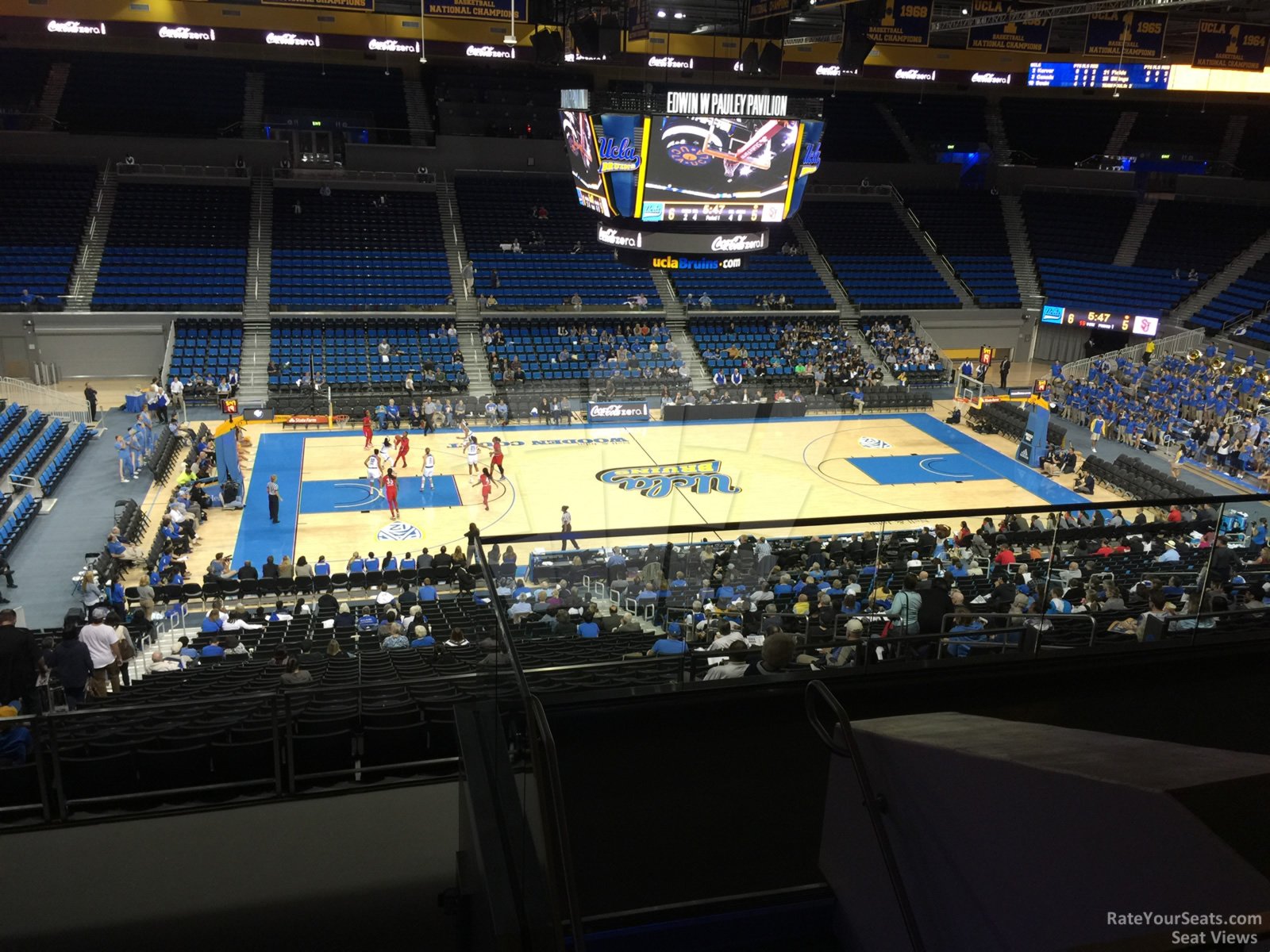 section 203, row 6 seat view  - pauley pavilion