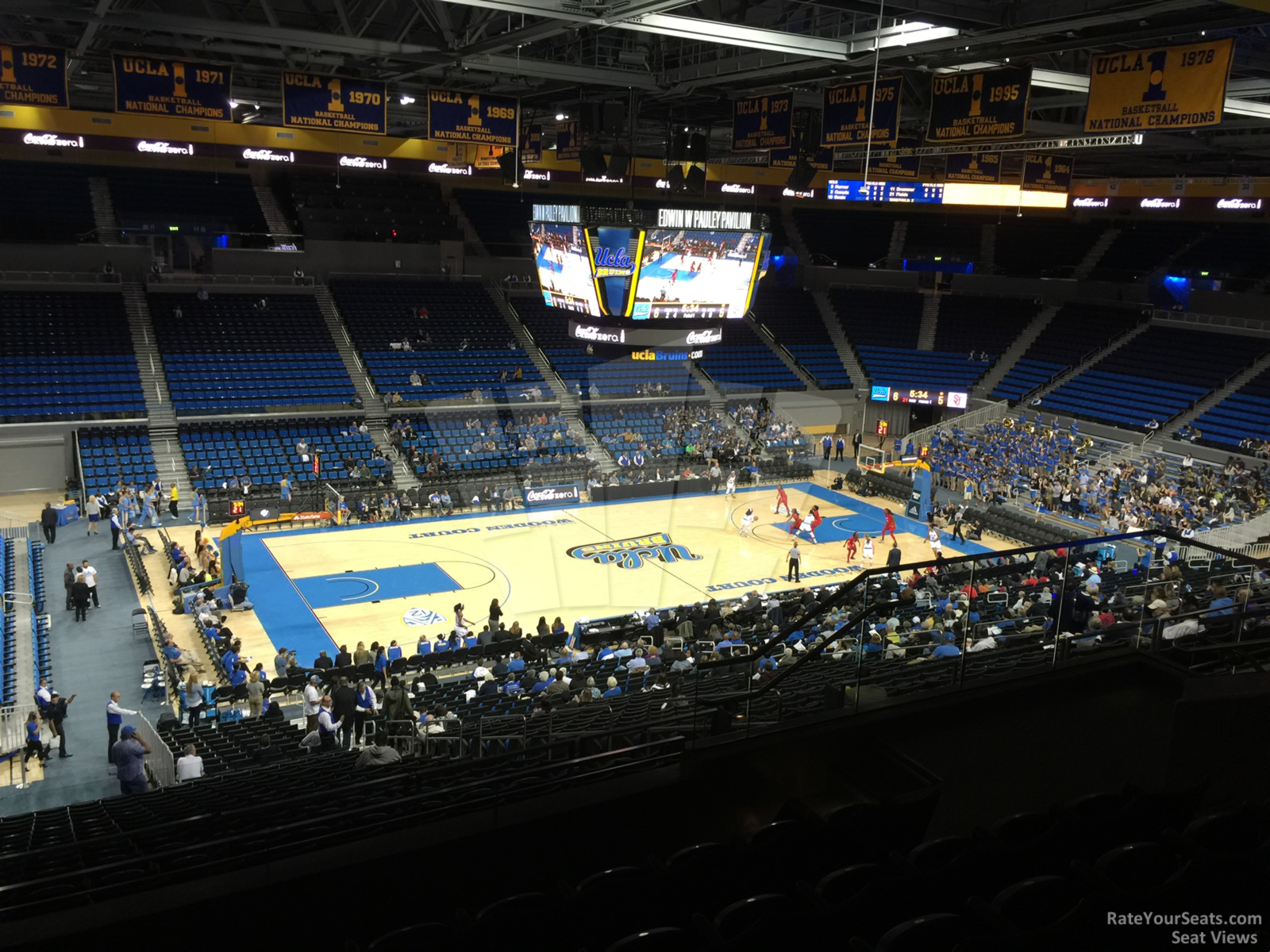 section 204, row 6 seat view  - pauley pavilion