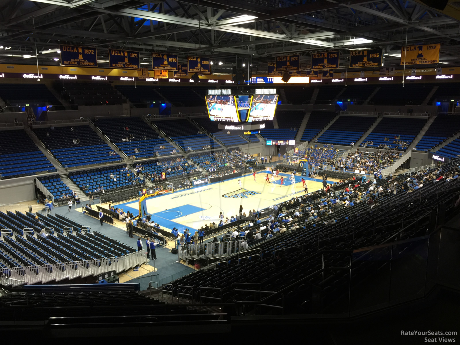 section 206a, row 6 seat view  - pauley pavilion