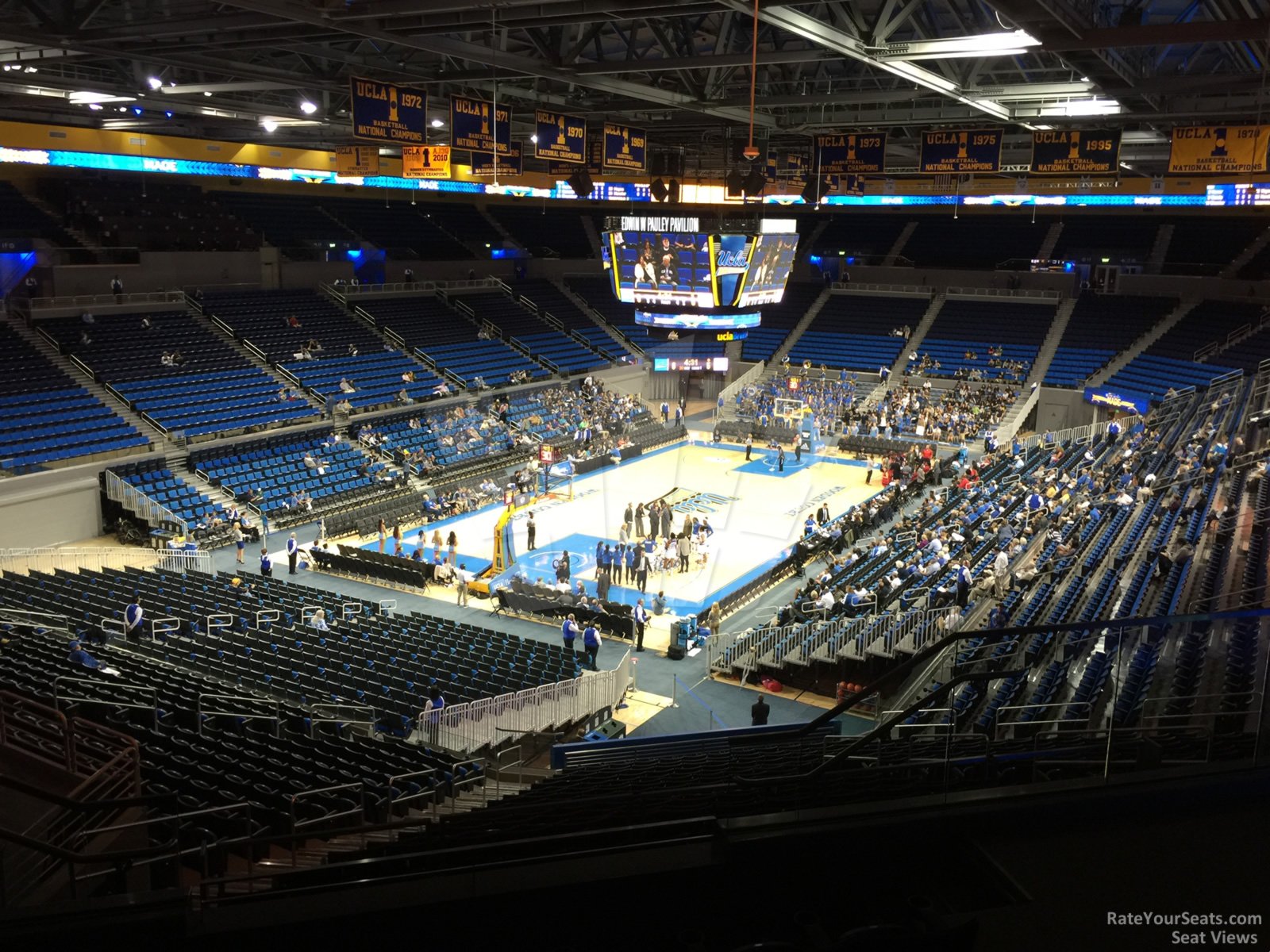 section 206c, row 6 seat view  - pauley pavilion