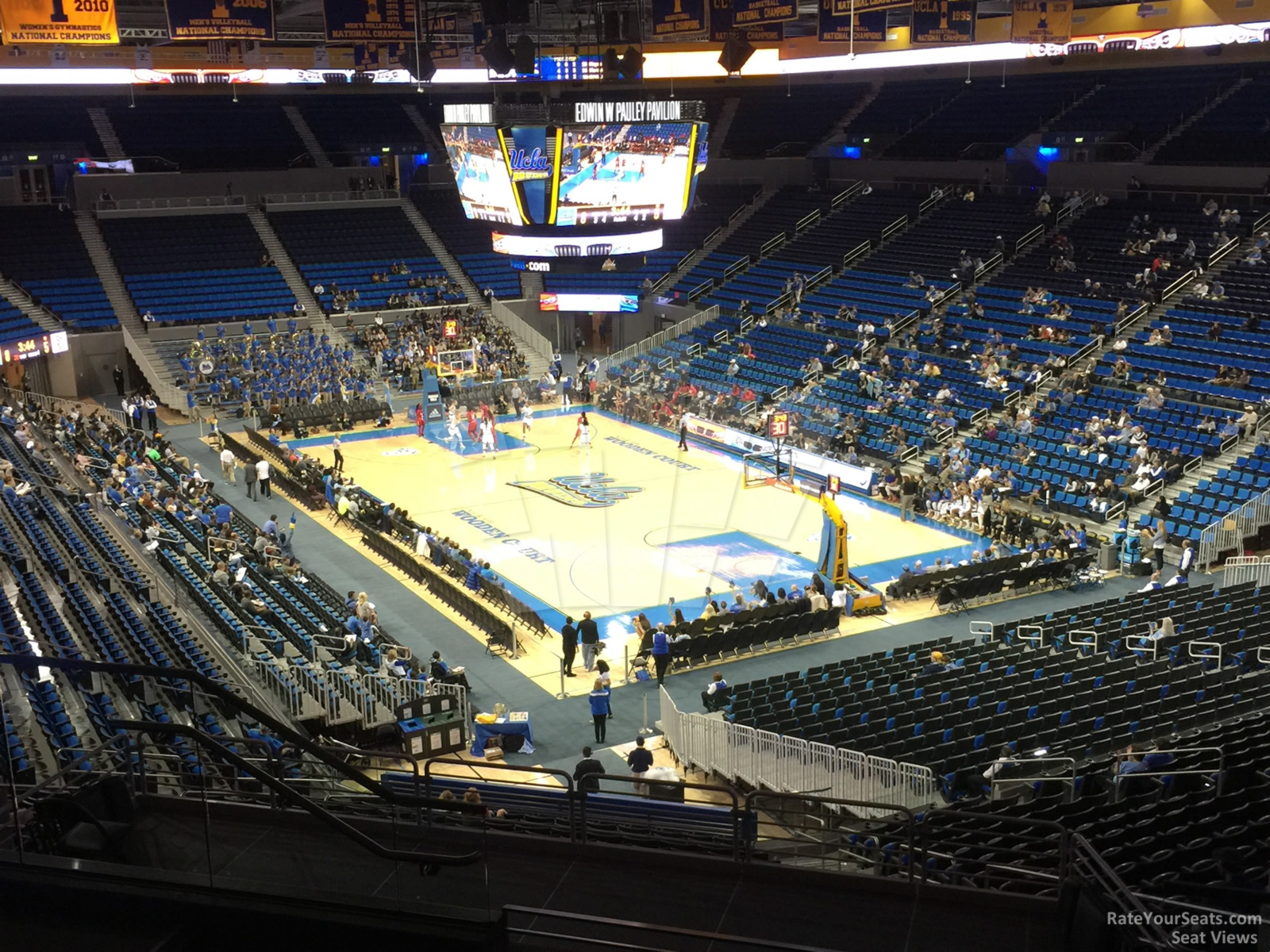 section 211a, row 6 seat view  - pauley pavilion