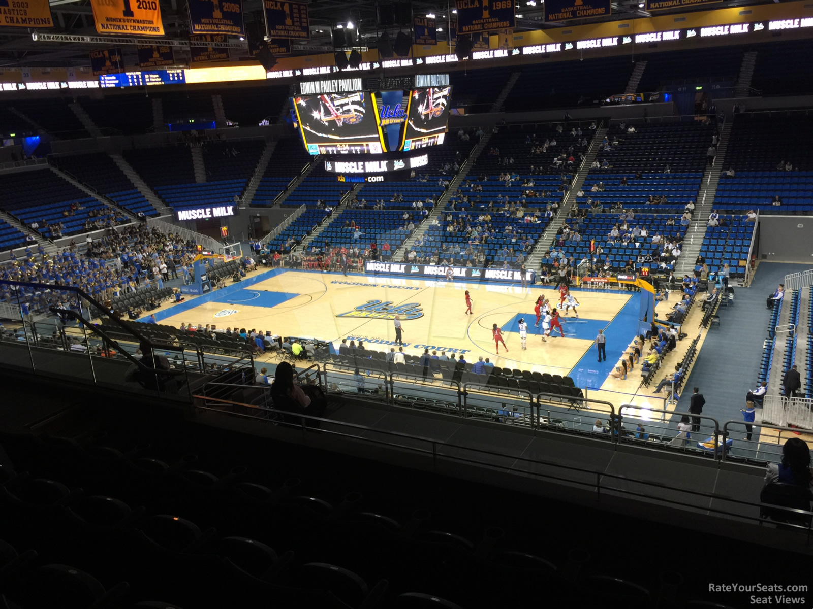 section 213, row 6 seat view  - pauley pavilion