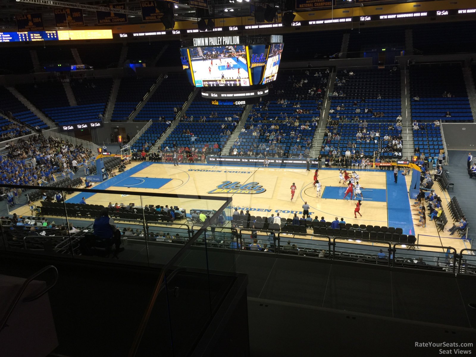 section 214, row 6 seat view  - pauley pavilion