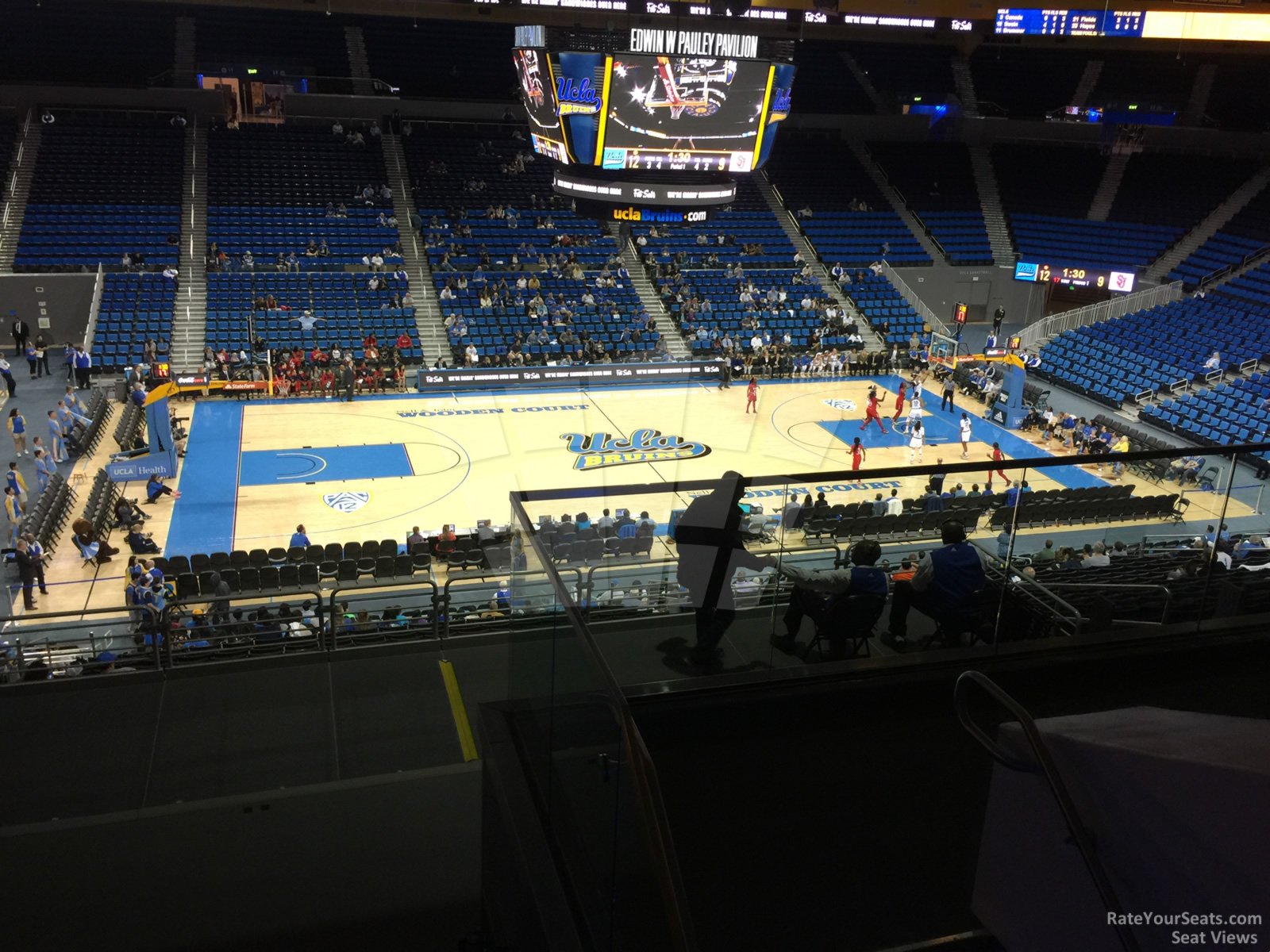 section 216, row 6 seat view  - pauley pavilion