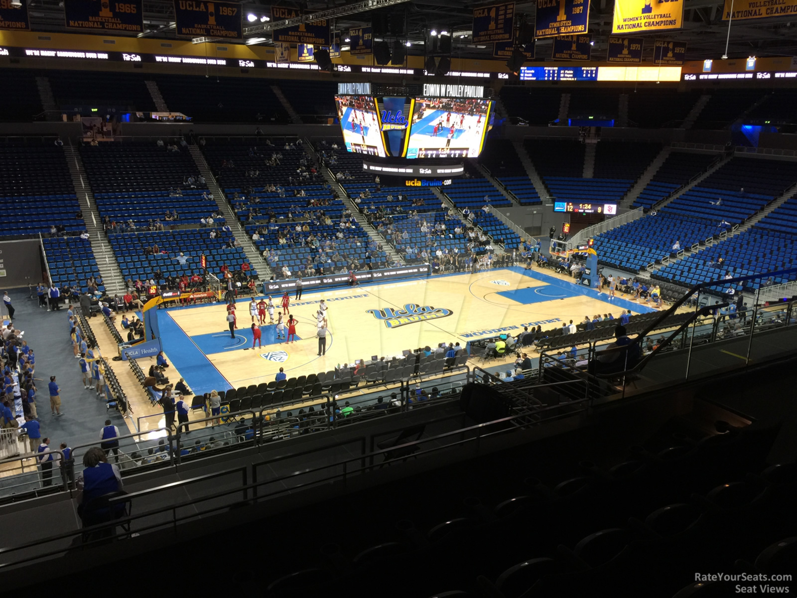 section 217, row 6 seat view  - pauley pavilion