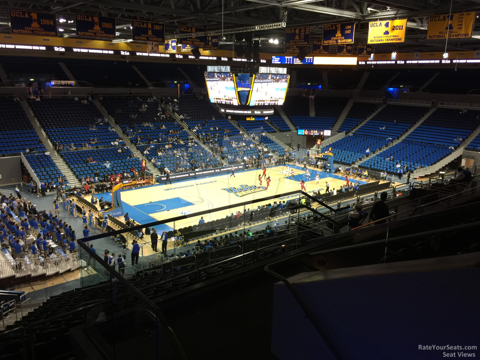 section 218, row 6 seat view  - pauley pavilion