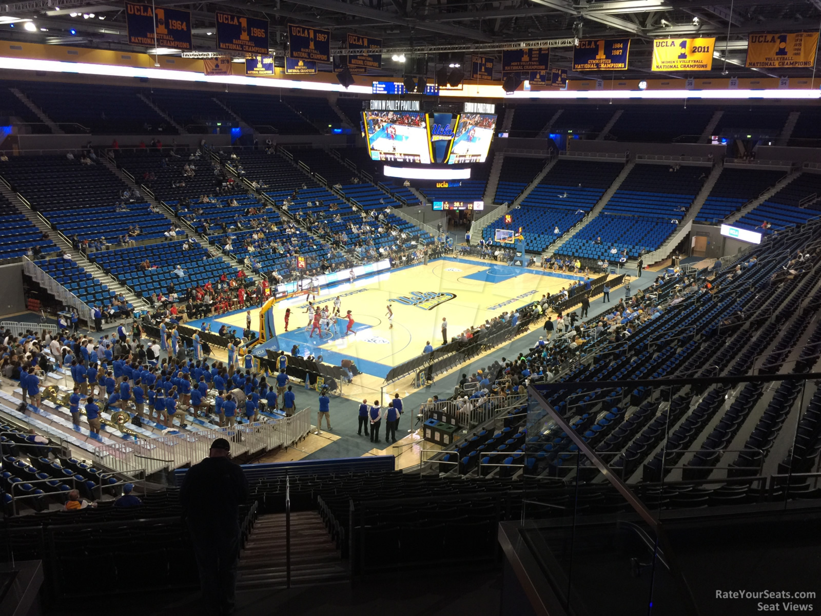 section 219b, row 6 seat view  - pauley pavilion
