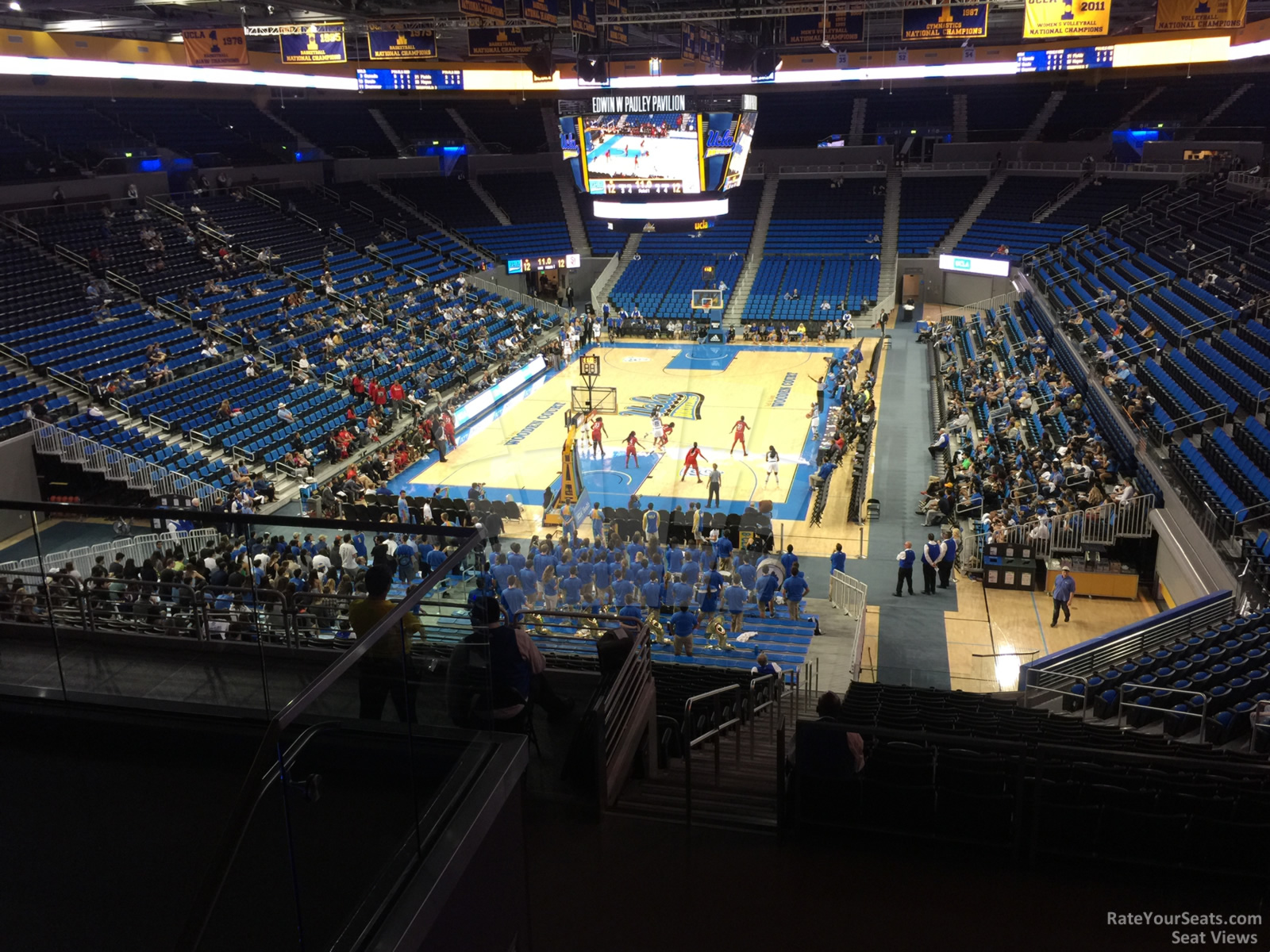 section 221, row 6 seat view  - pauley pavilion