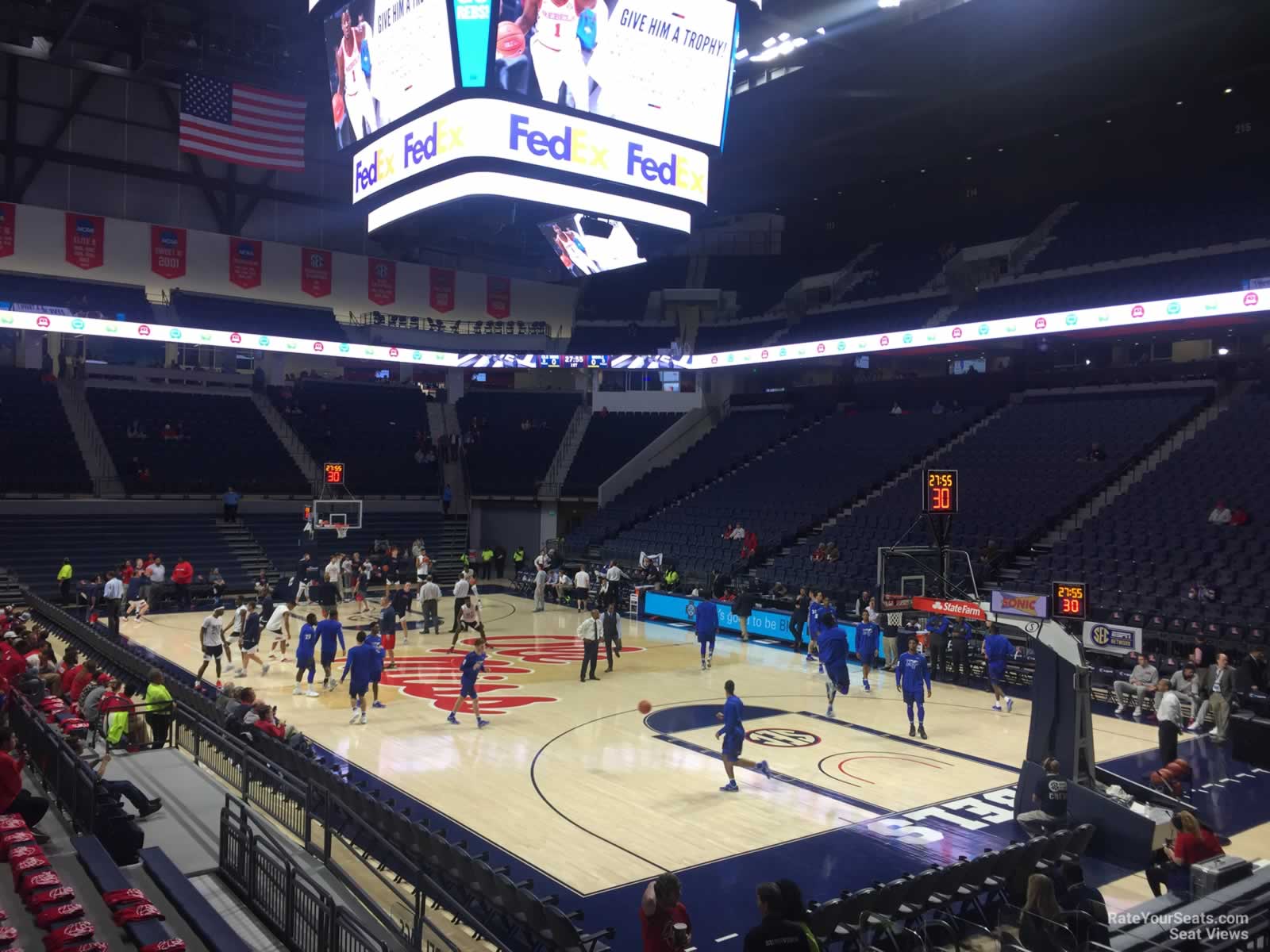 section 101, row 2 seat view  - pavilion at ole miss