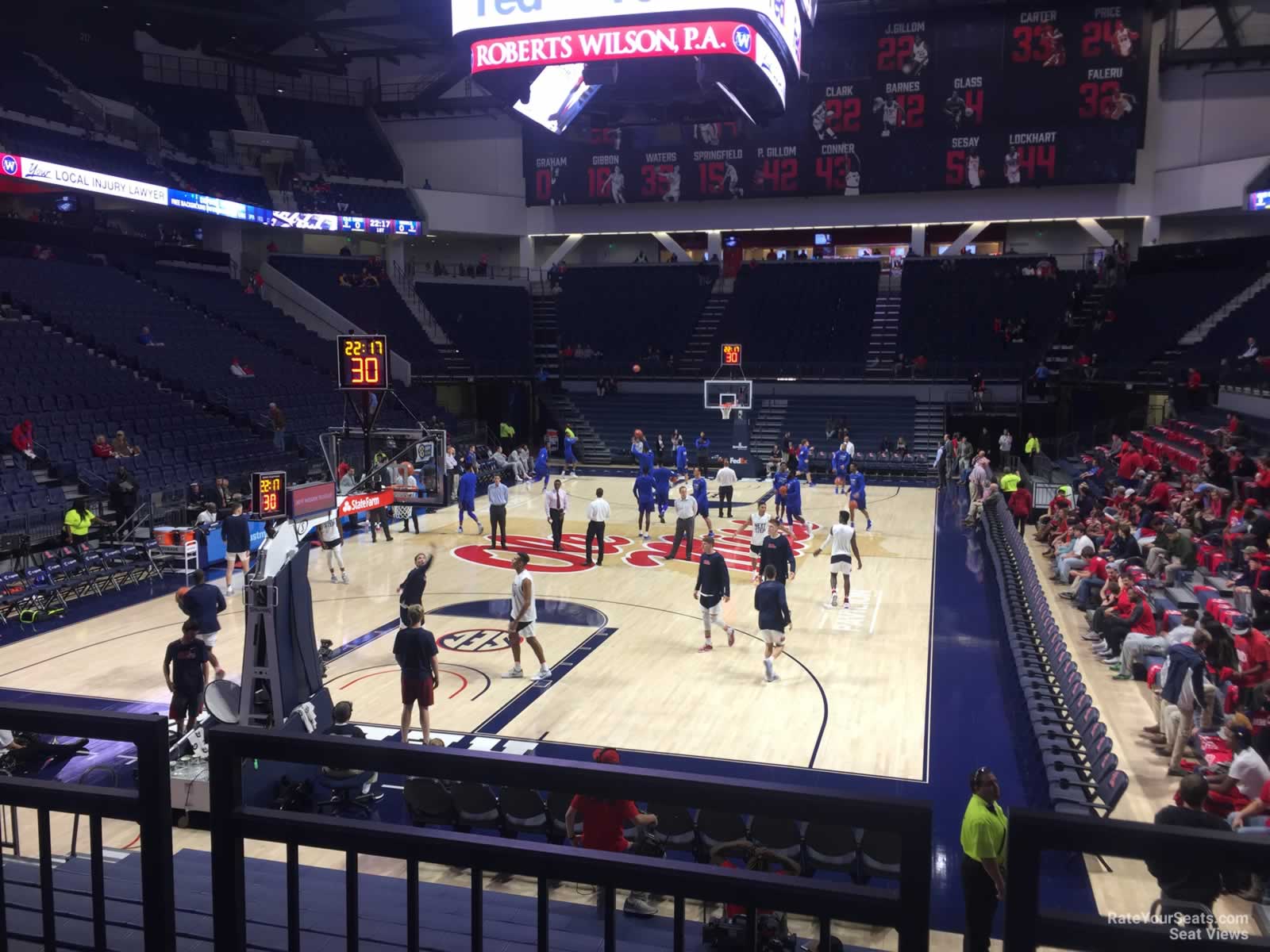 section 106, row 2 seat view  - pavilion at ole miss