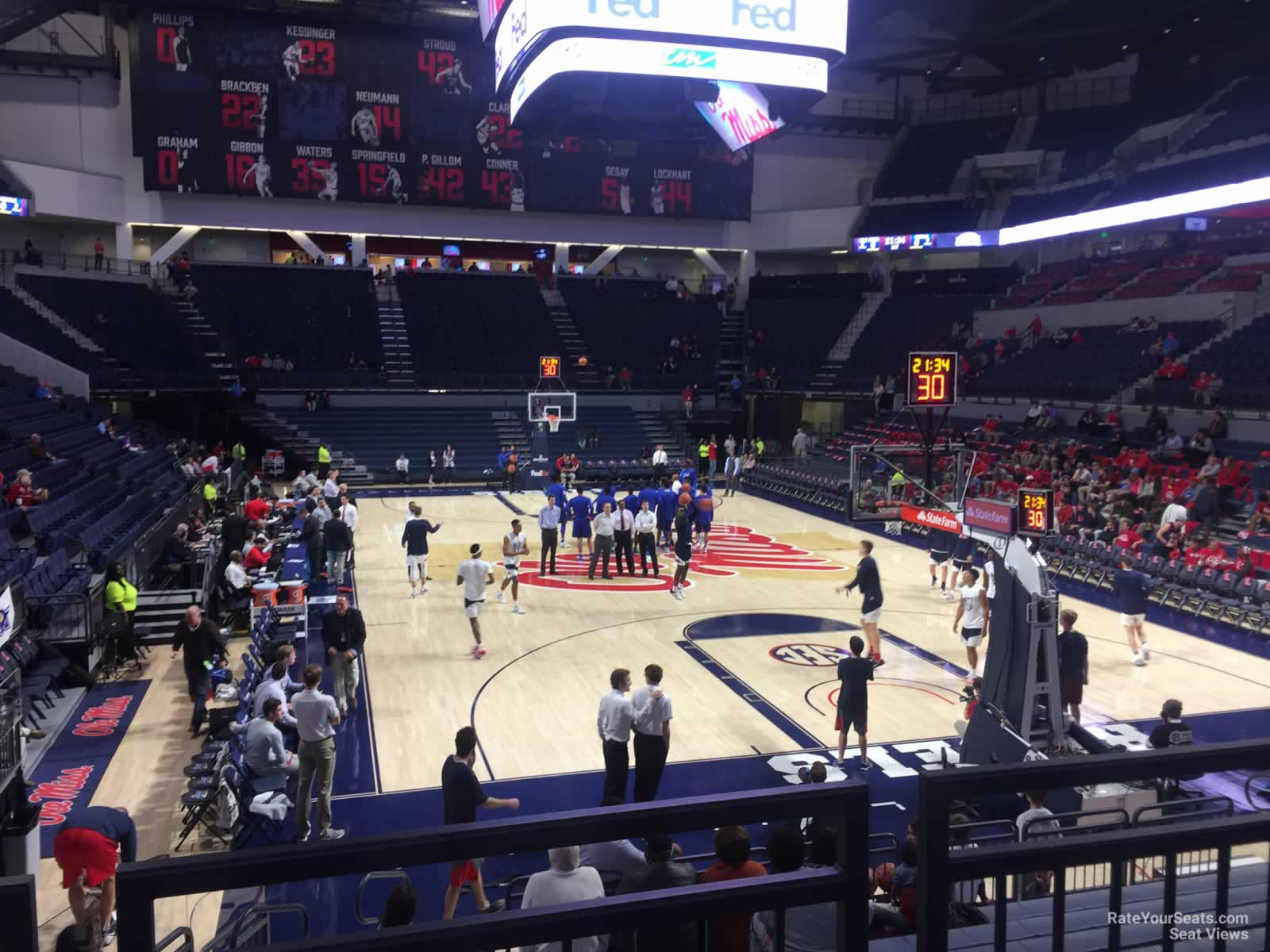 section 108, row 2 seat view  - pavilion at ole miss