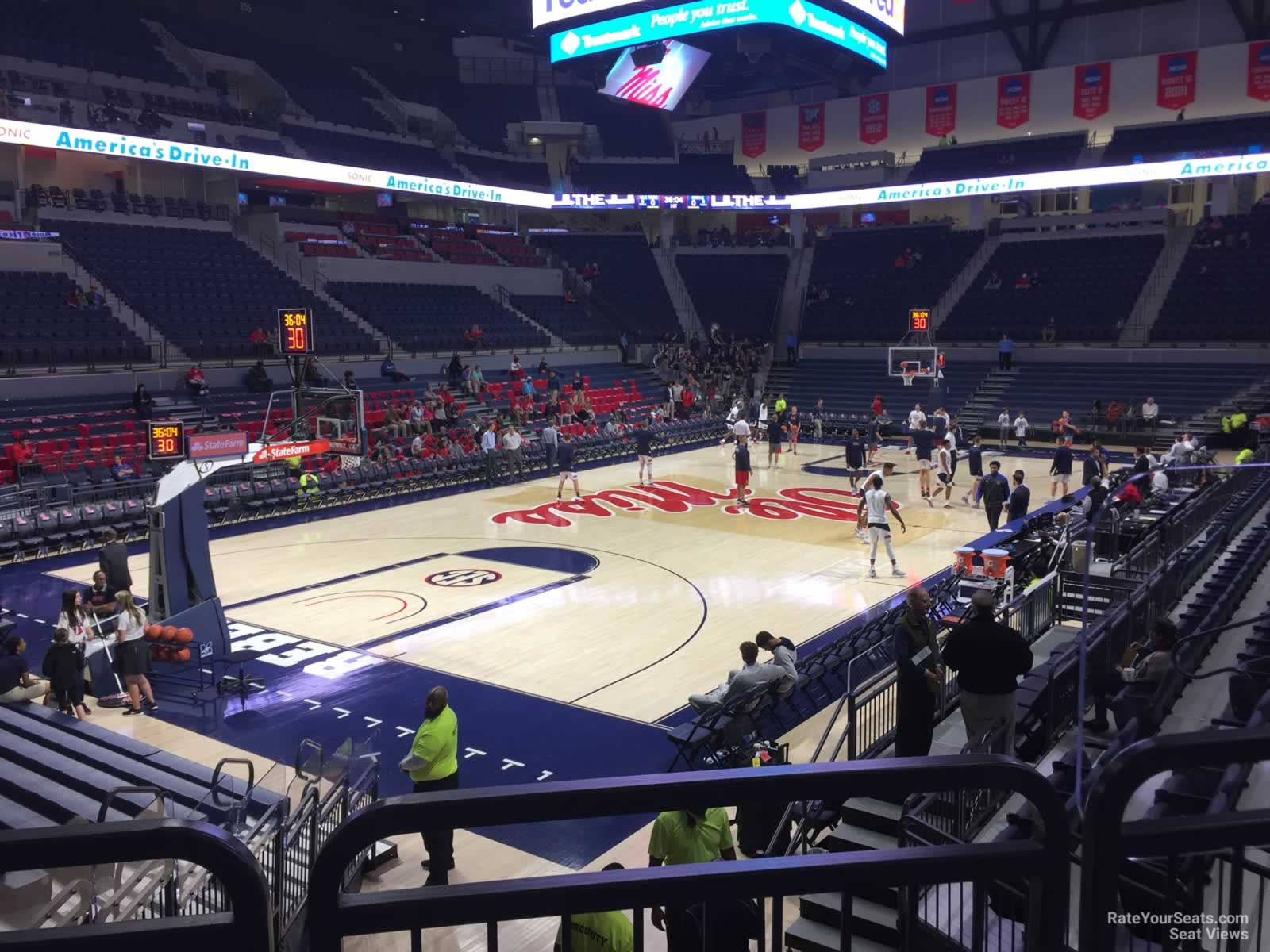 section 115, row 2 seat view  - pavilion at ole miss