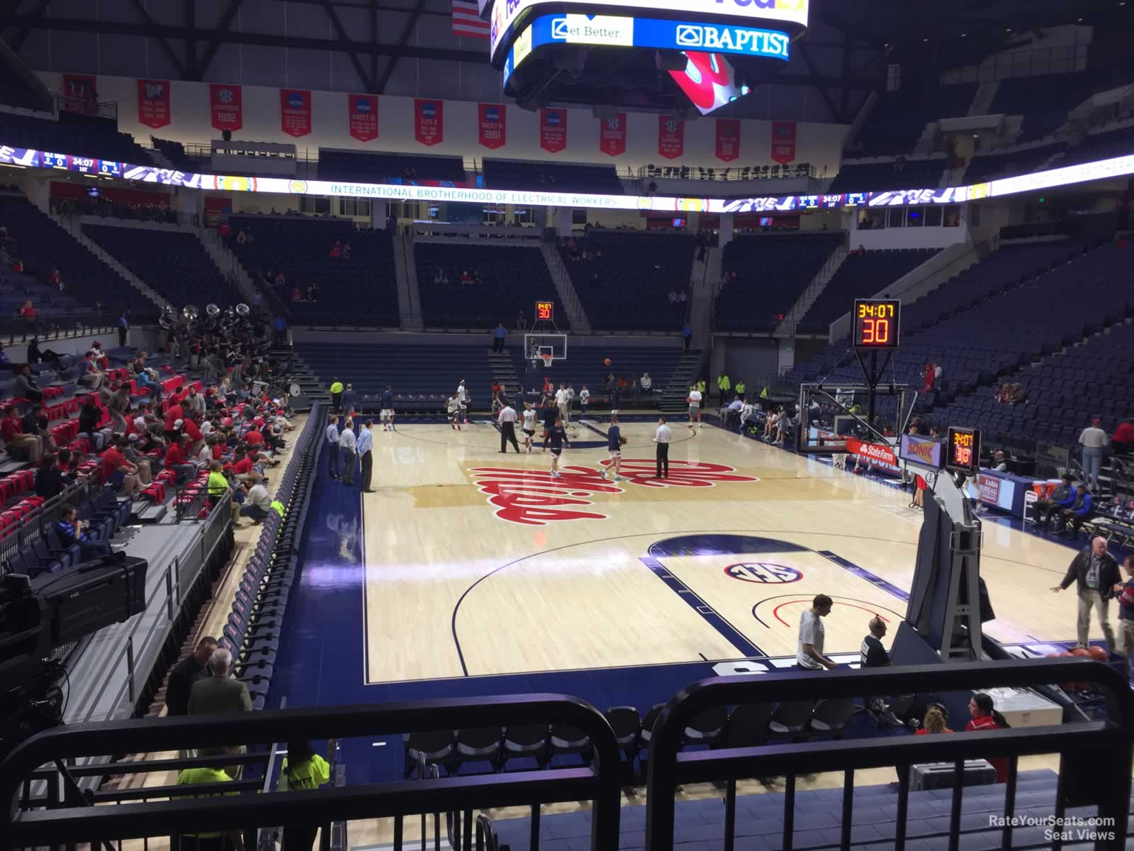 section 118, row 2 seat view  - pavilion at ole miss